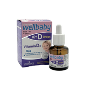 vitabiotics Wellbaby Vitamin D Drops 30ml - فيتابيوتيكس ويل-baby فيتامين د دروبس 30 مل
