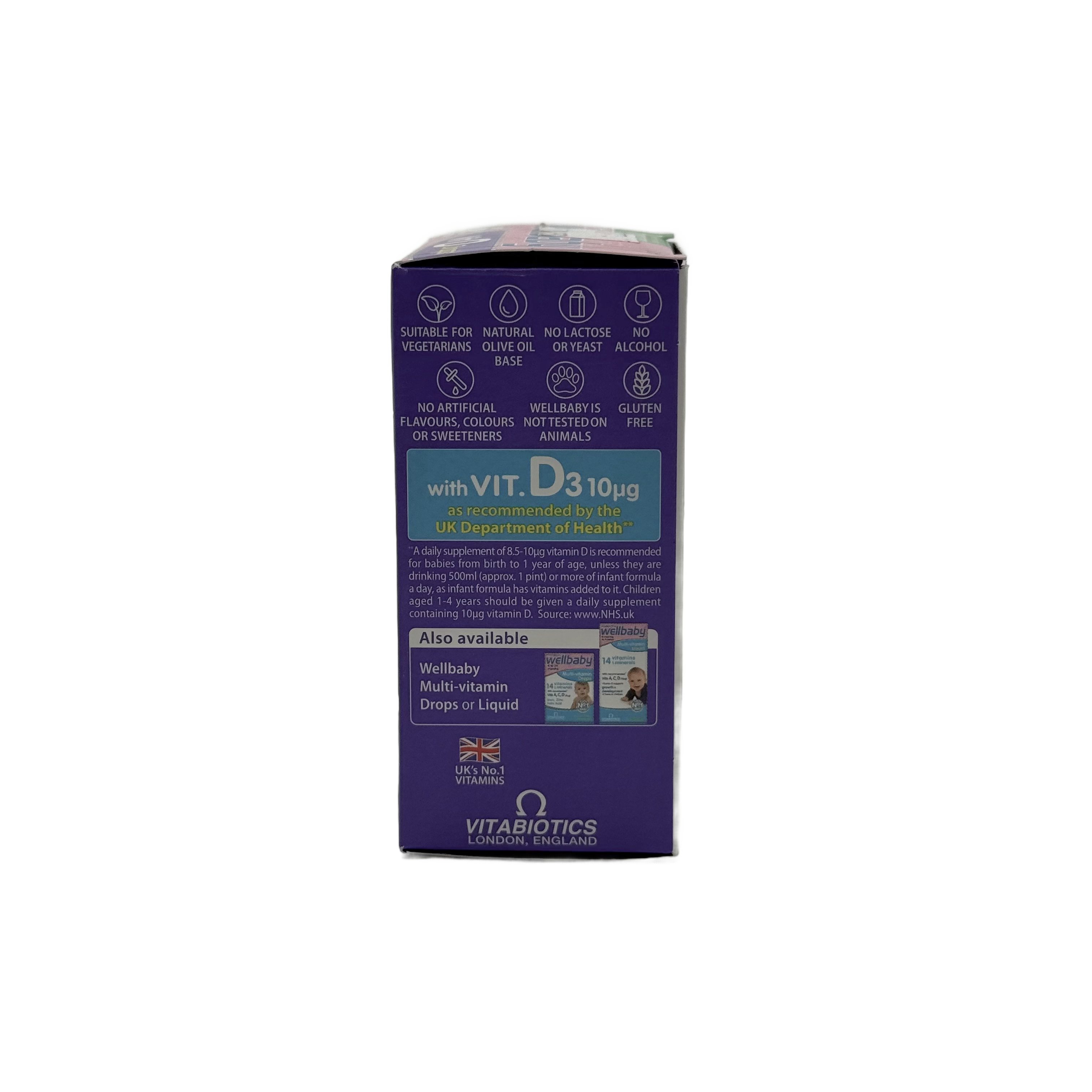 vitabiotics Wellbaby Vitamin D Drops 30ml - فيتابيوتيكس ويل-baby فيتامين د دروبس 30 مل