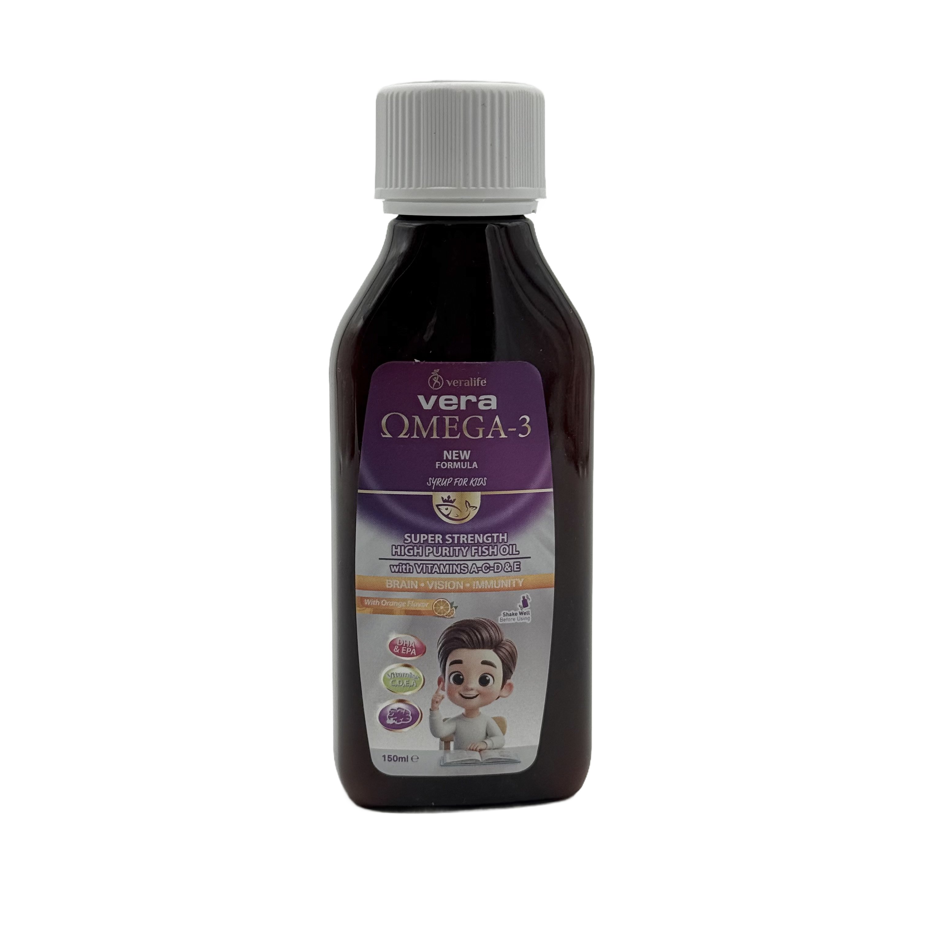 veralife OMEGA-3 150ml - فيرالايف أوميغا 3 شراب 150 مل