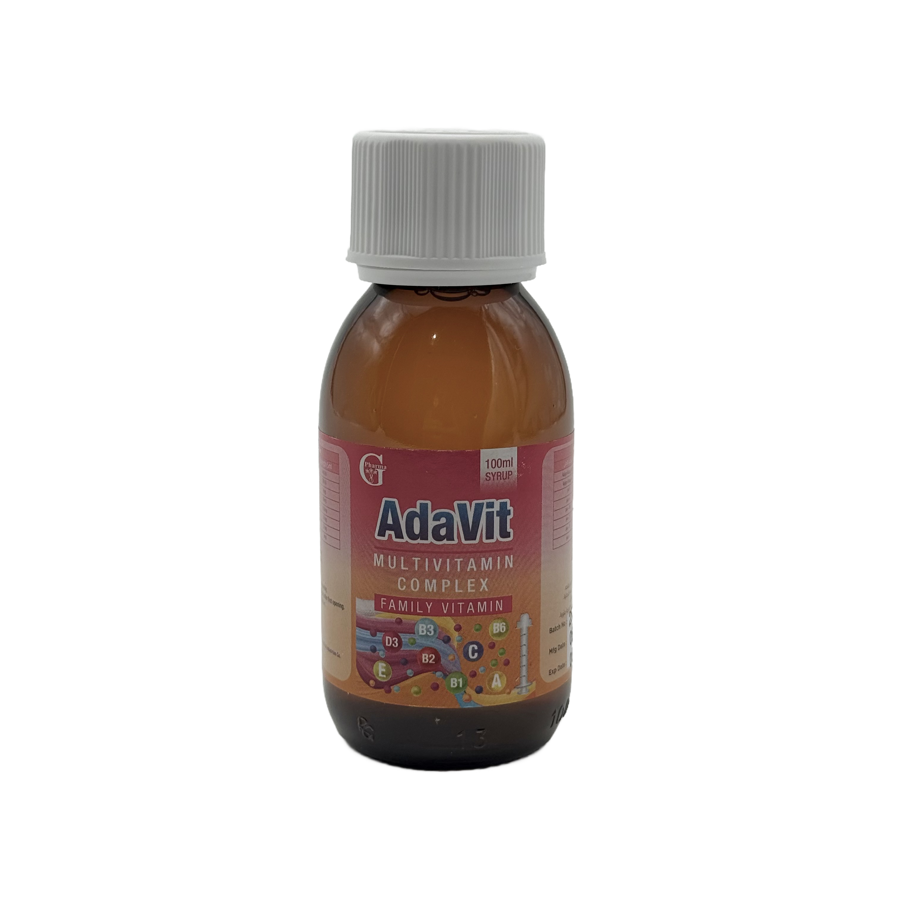 Adavit Multivitamin Complex Syrup 100Ml أدافيت مولتي فيتامين كومبلكس شراب 100 مل