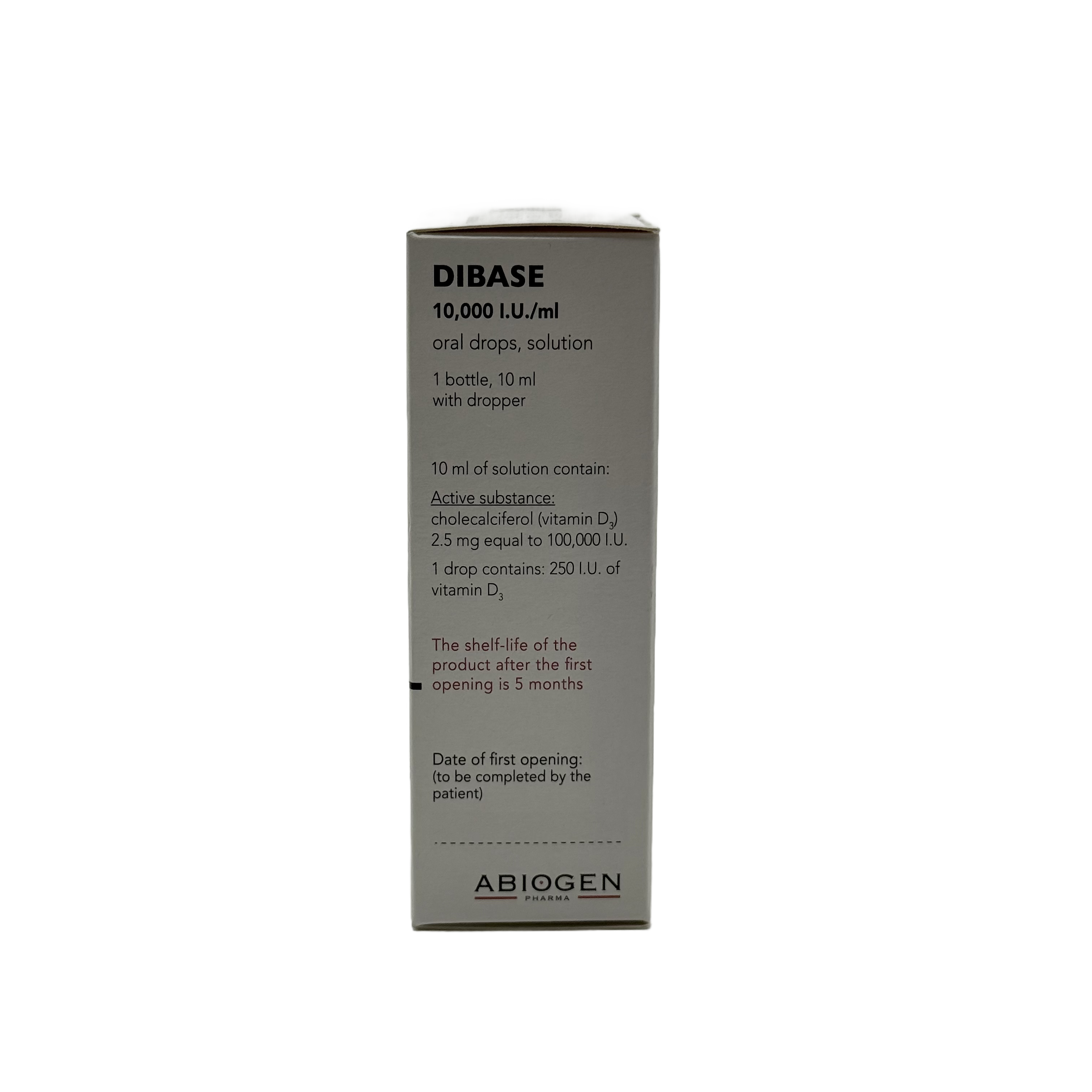 Dibase Vitamin D3 10,000 IU Drops 10ml ديبيز فيتامين د3 10000 وحدة دولية 10 مل