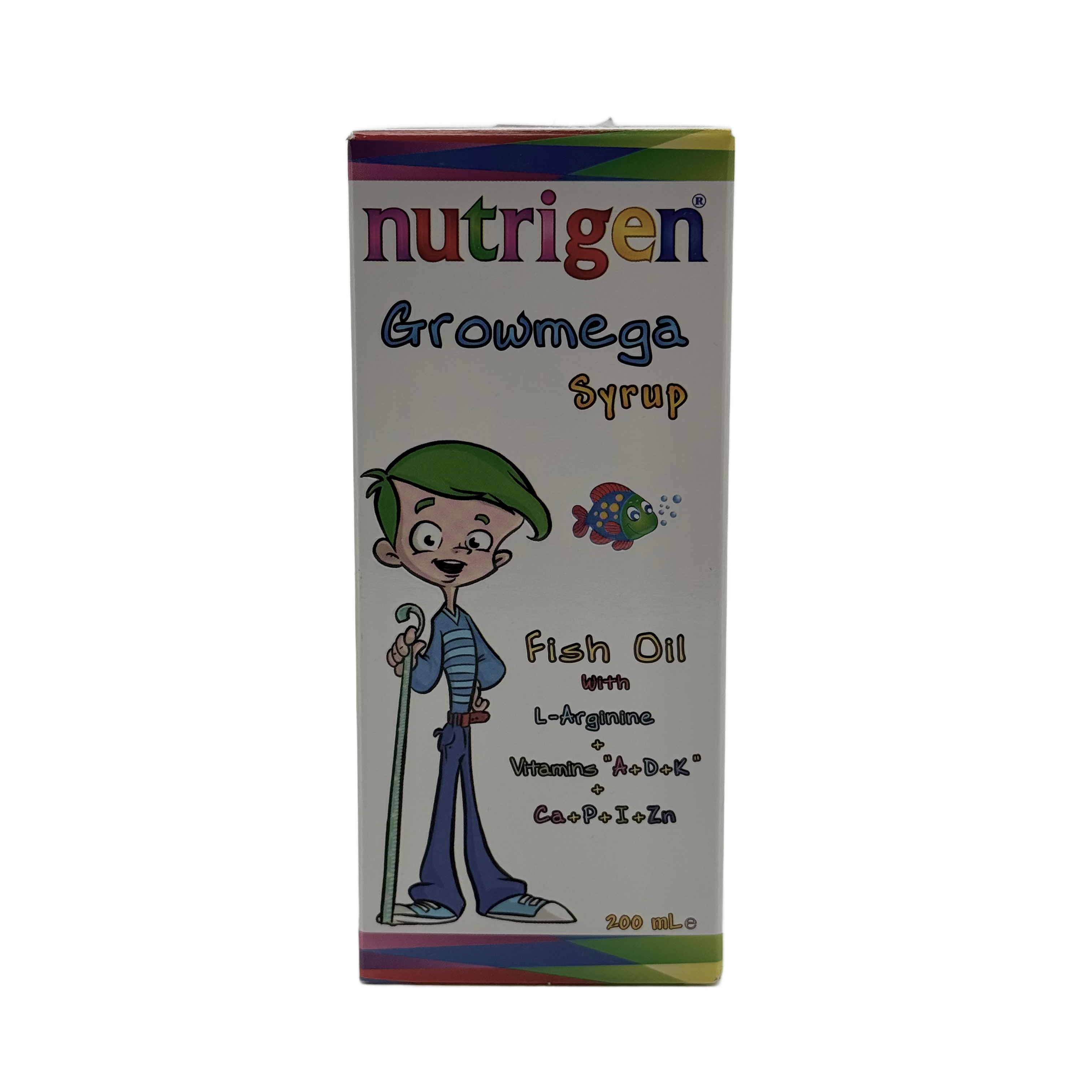 Nutrigen Growmega Syrup Kid 200ml نيوتريجن جرووميغا شراب للأطفال 200 مل