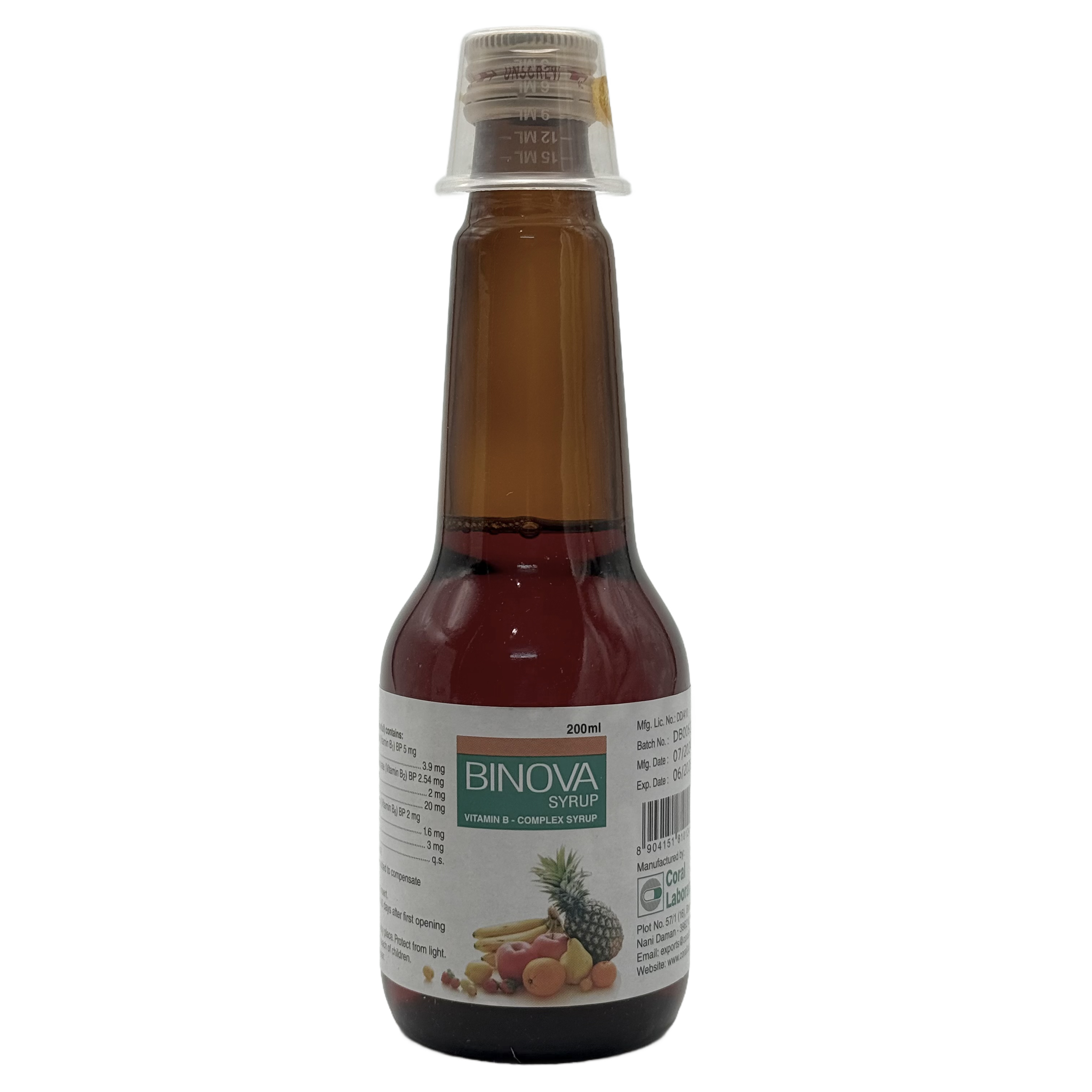 Binova Syrup 200ml بينوفا شراب 200 مل