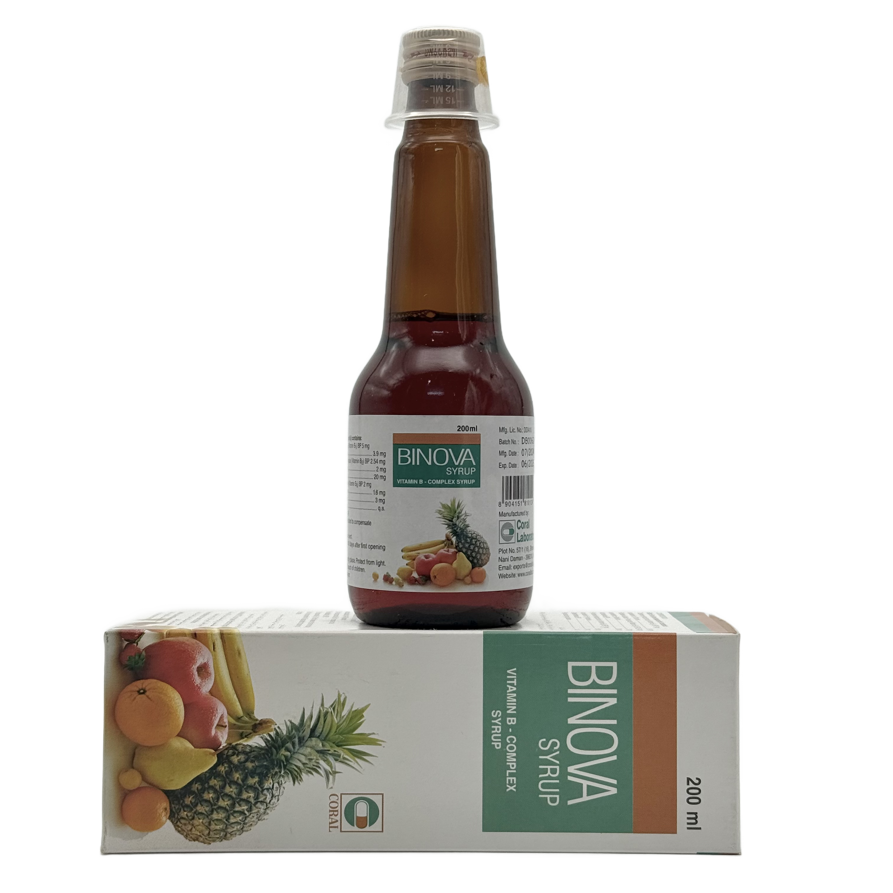 Binova Syrup 200ml بينوفا شراب 200 مل