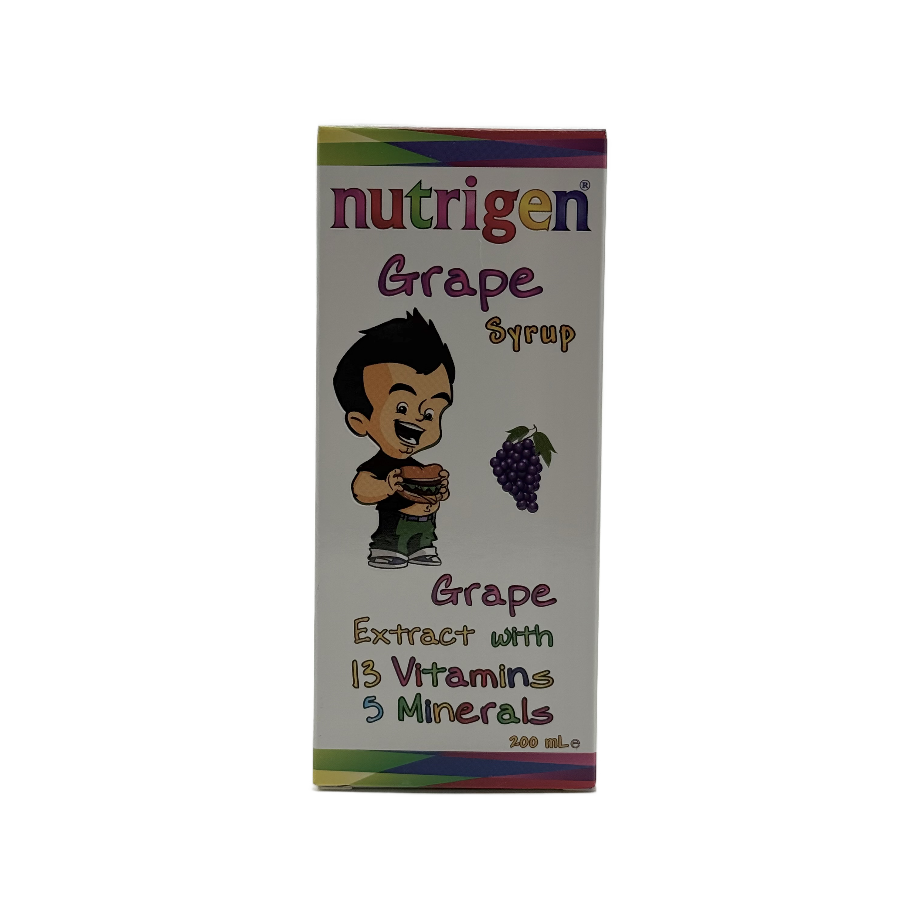 Nutrigen Grape Syrup 200ml شراب نوتريجين بنكهة العنب للأطفال 200 مل