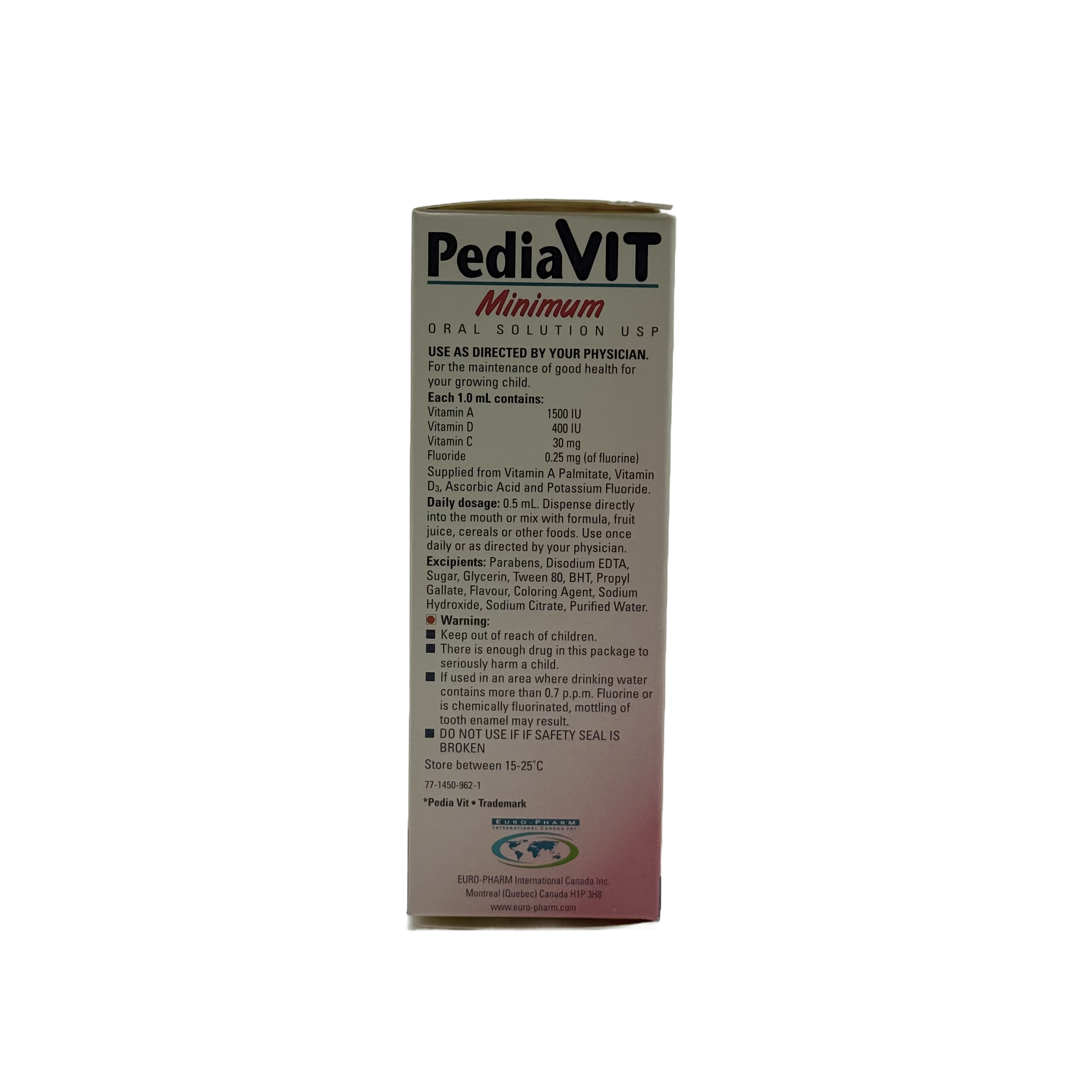 Pediavit Minimum Drops 50ml قطرات بيديافيت مينيـم للأطفال 50 مل