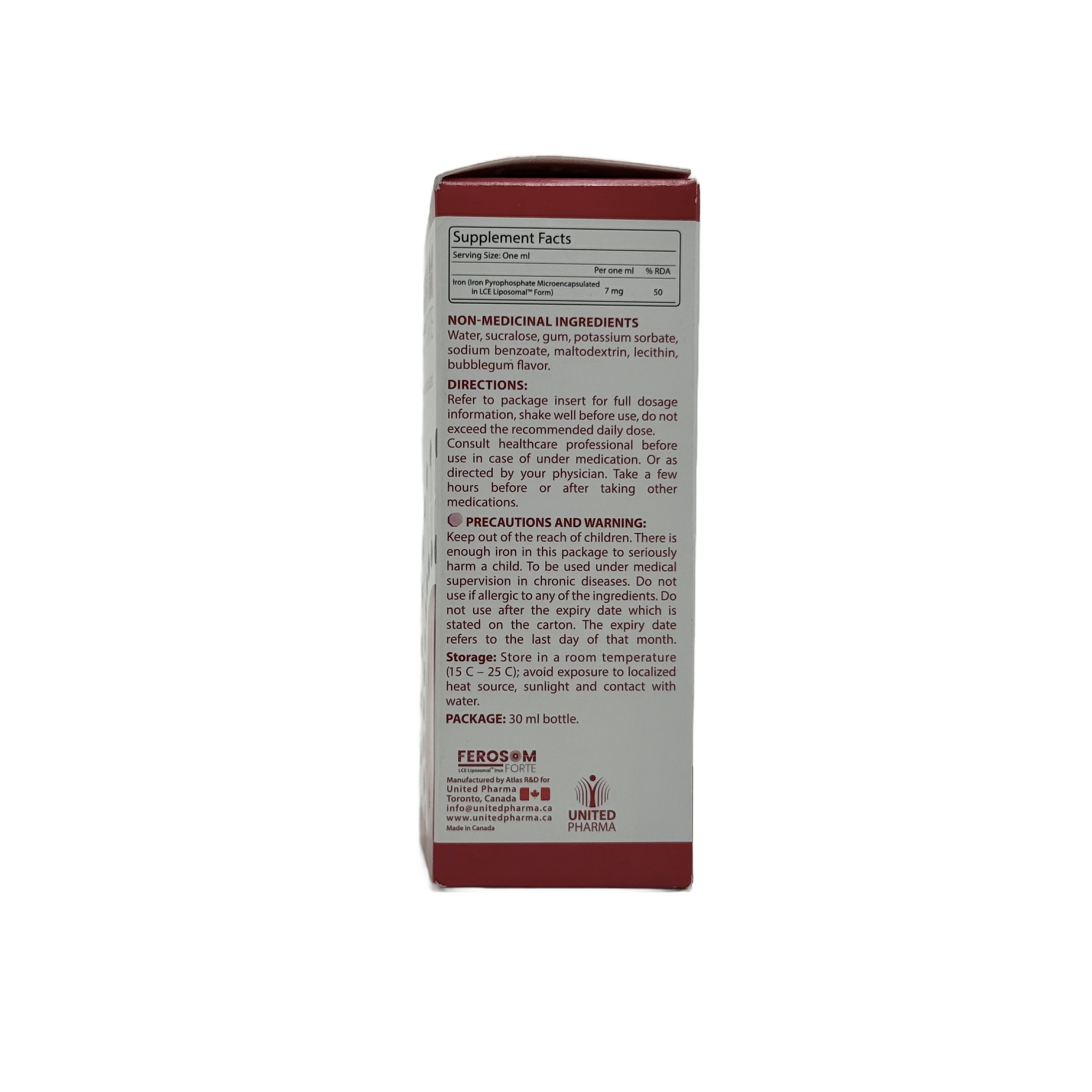 Ferosom Forte Drops 30ml  - فيروسوم فورت دروبس 30 مل