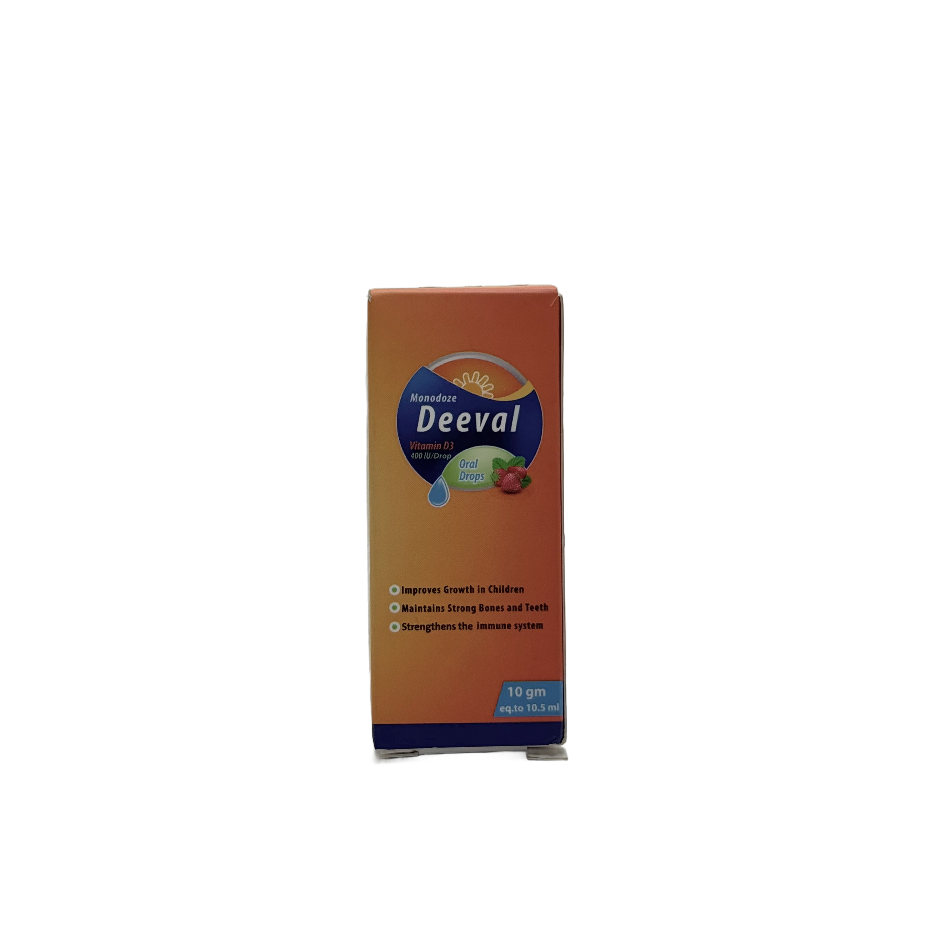 Deeval Vitamin D3 Oral Drops 10g 400 IU/Drop  - دييفال فيتامين د3 نقط فموية 10 جم 400 وحدة دولية/نقطة