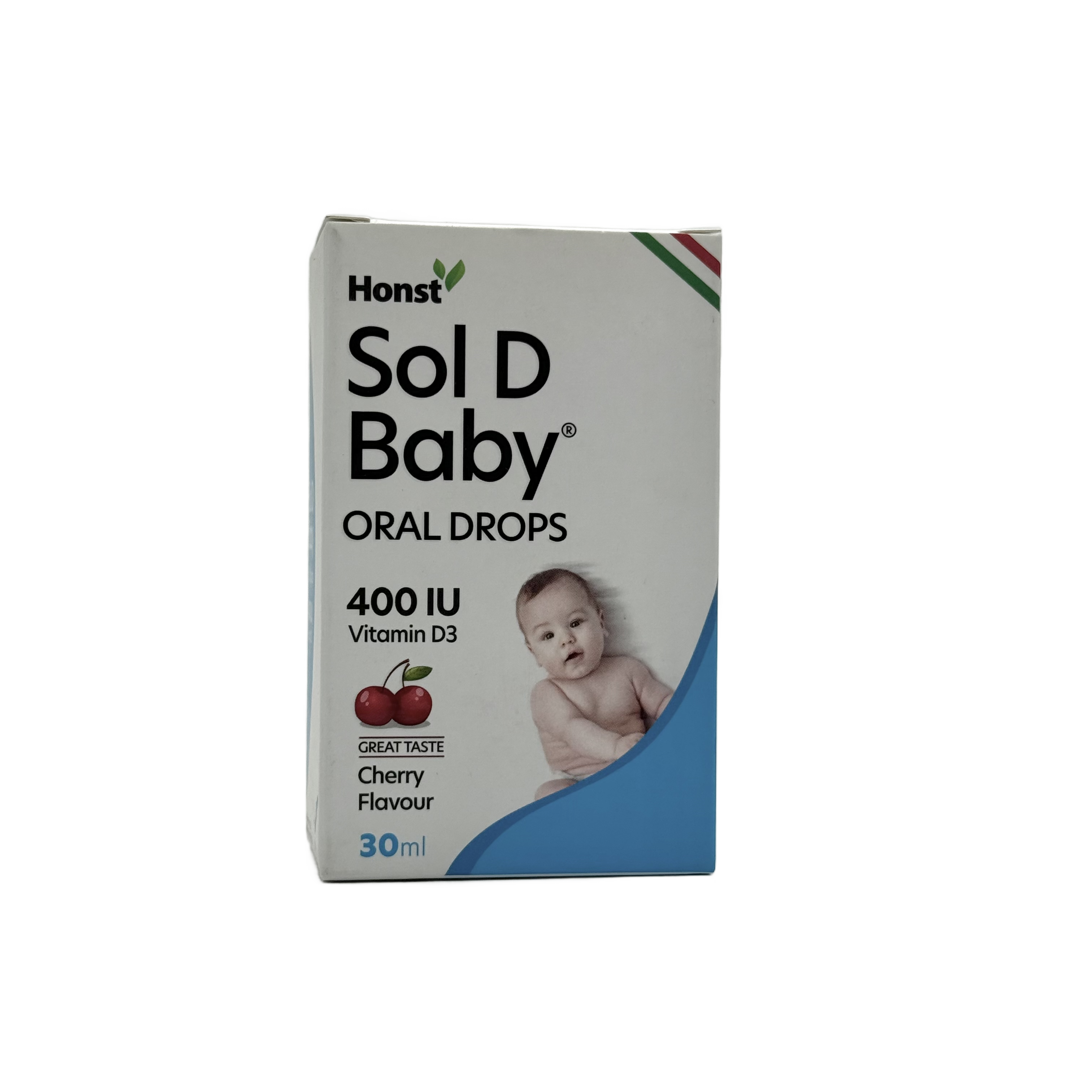 Honst Sol D Baby Oral Drops 400 IU Vitamin D3 30ml  - هونست سول دي بيبي نقط فموية للأطفال 400 وحدة دولية فيتامين د3 30 مل