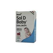 Honst Sol D Baby Oral Drops 400 IU Vitamin D3 30ml  - هونست سول دي بيبي نقط فموية للأطفال 400 وحدة دولية فيتامين د3 30 مل