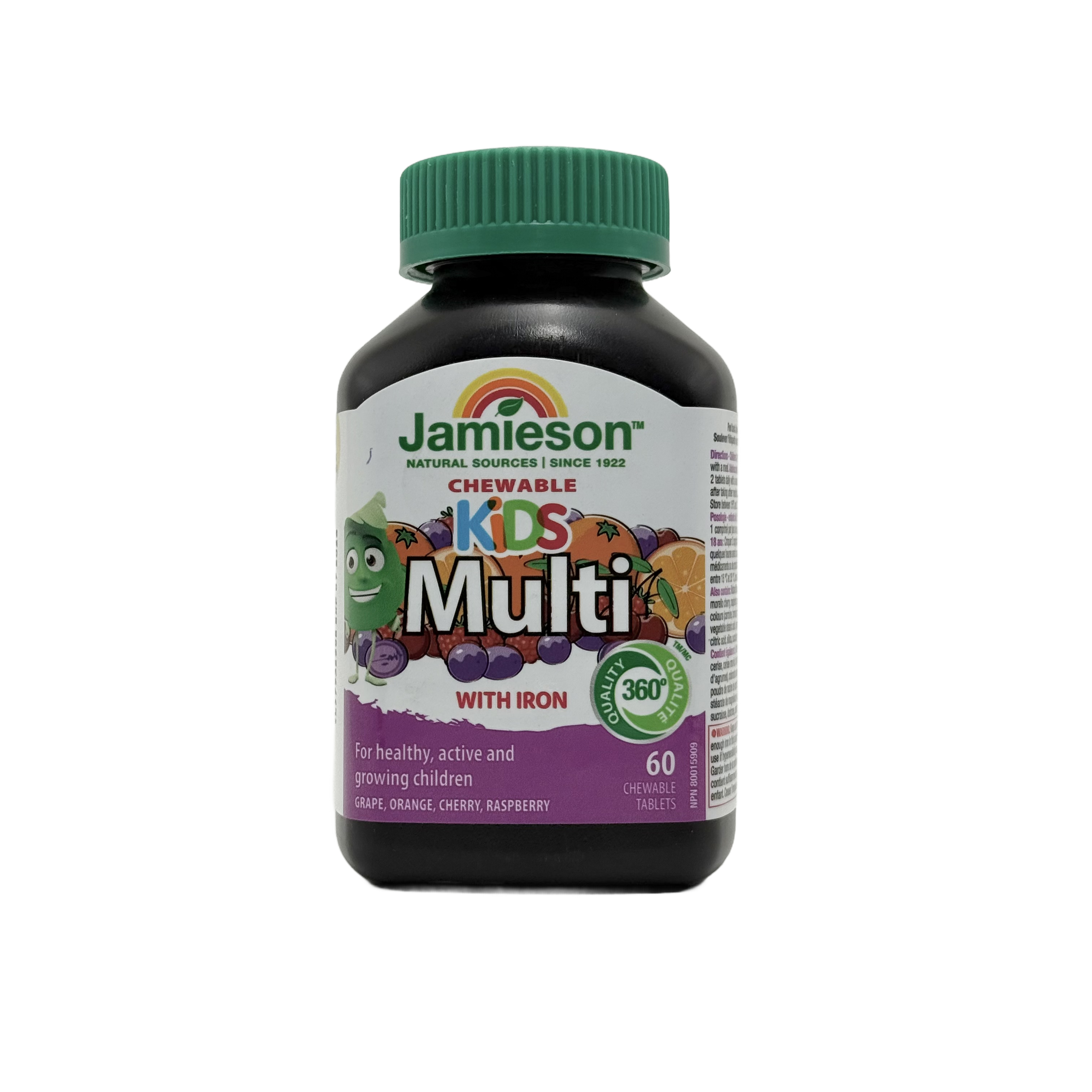 Jamieson Multivitamin for Kids 60 Chewable Tablets  - جاميسون ملتي فيتامين للأطفال 60 قرص قابل للمضغ