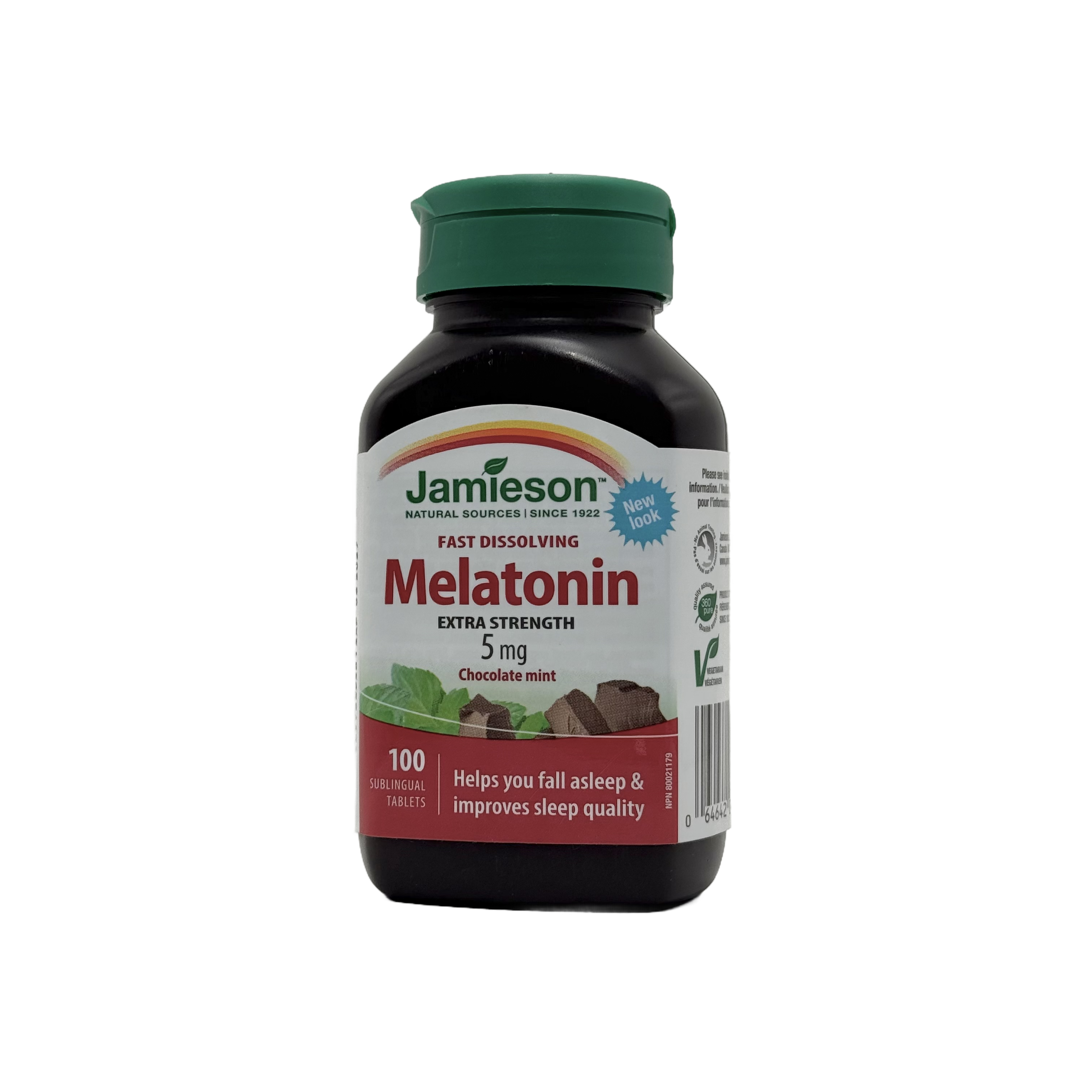 Jamieson Melatonin 5mg Fast Dissolving – 100 Tablets  - جاميسون ميلاتونين 5 ملغ فاست ديسولفنج – 100 قرص