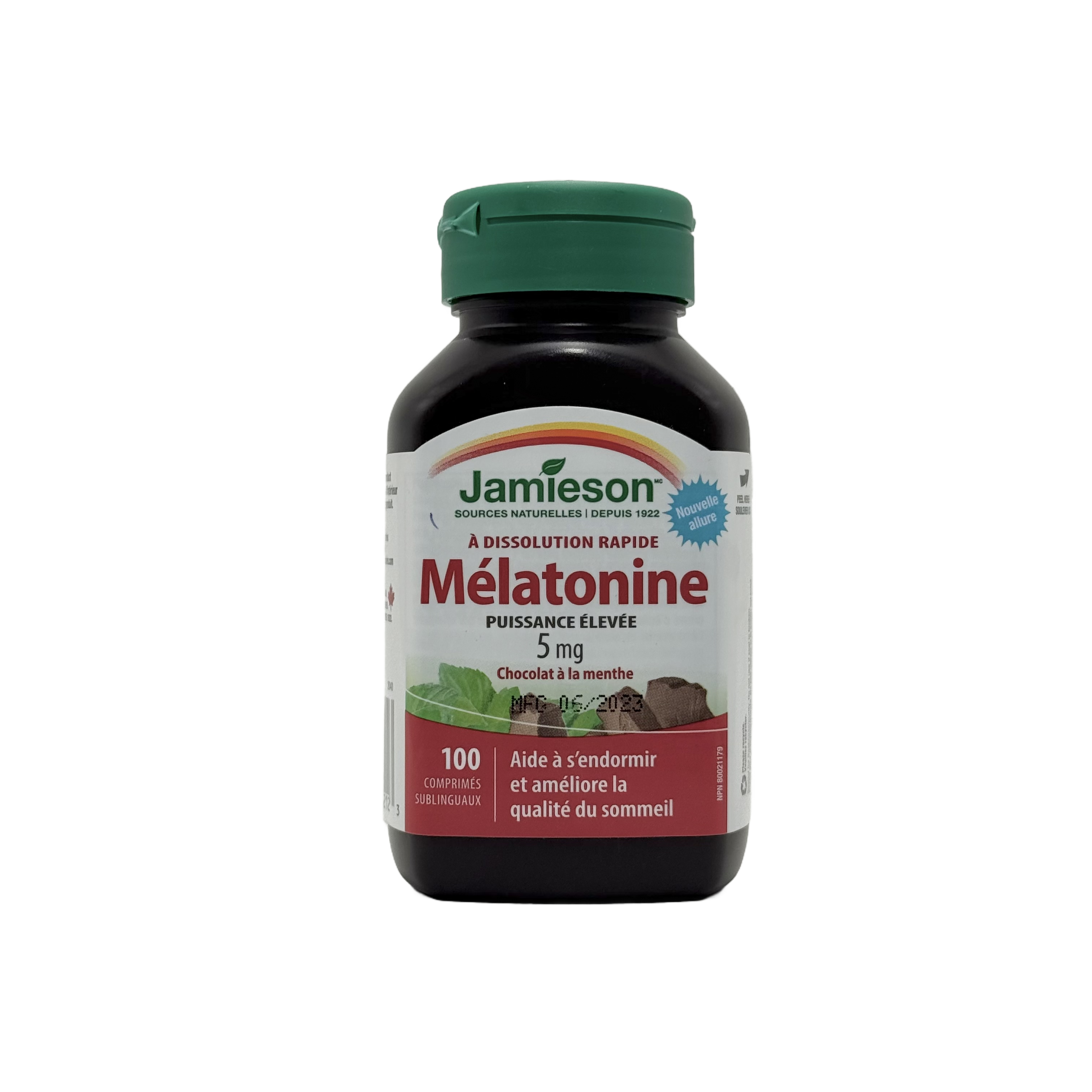 Jamieson Melatonin 5mg Fast Dissolving – 100 Tablets  - جاميسون ميلاتونين 5 ملغ فاست ديسولفنج – 100 قرص
