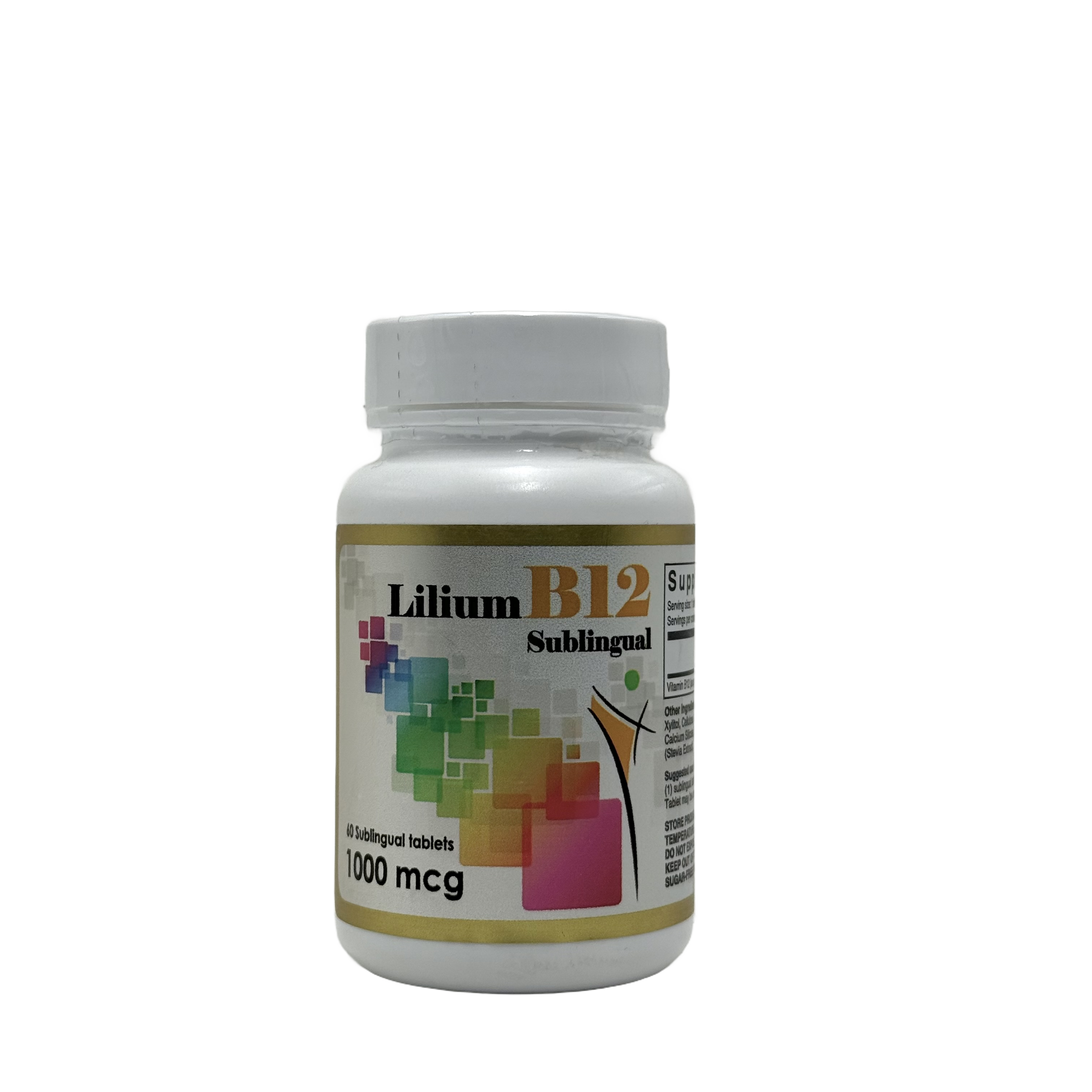 Lilium Vitamin B12 1000 MCG 60 Sublingual Tablets -  ليليوم فيتامين ب12 1000 مكغ 60 قرص تحت اللسان