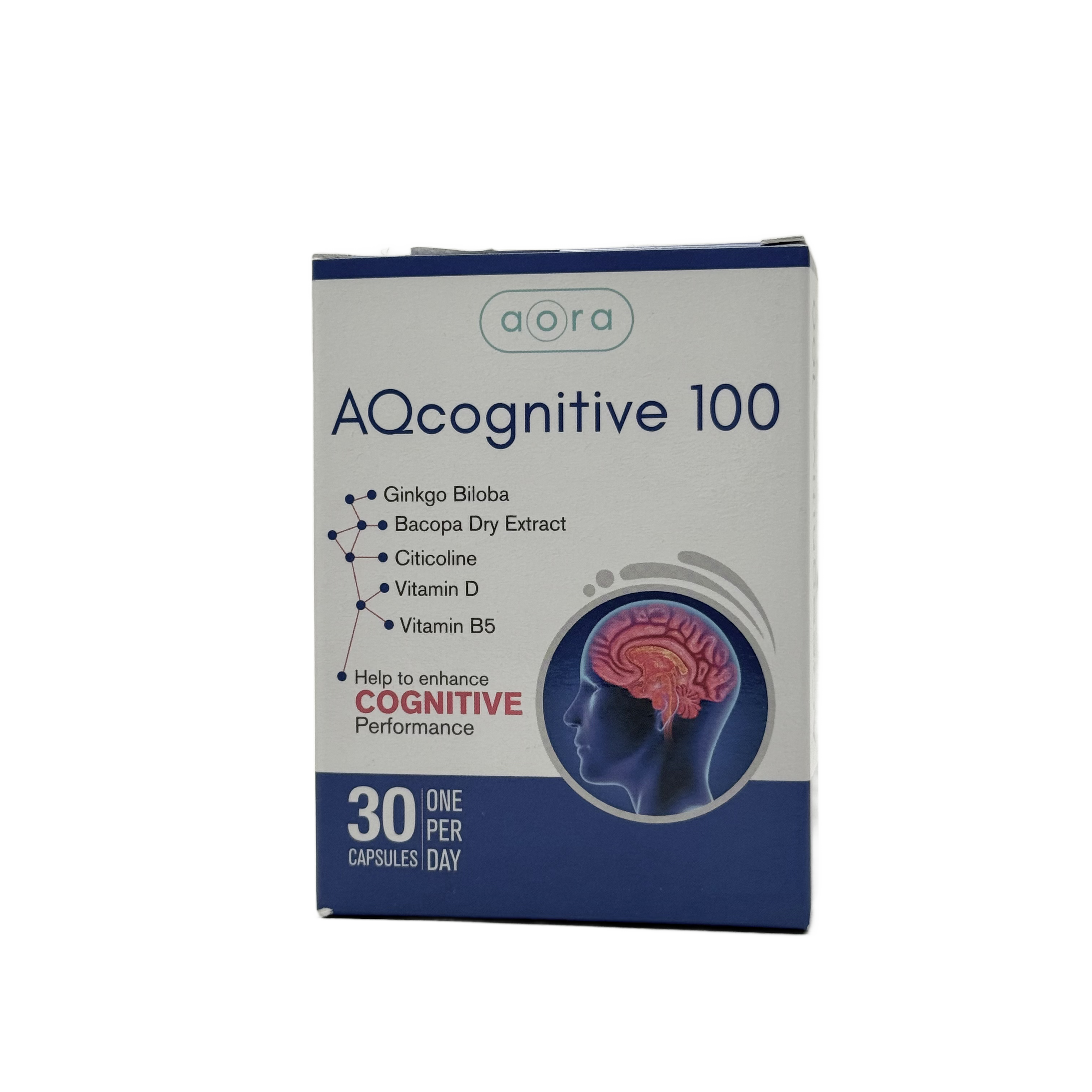 Aora AQCognitive 100 30 Capsules -  أورا إيه كيو كوجنتيف 100 – 30 كبسولة