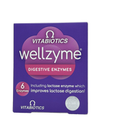 Vitabiotics Wellzyme Digestive Enzymes 60 Capsules  - فيتابيوتكس ويلزايم دايجستف إنزايمز 60 كبسولة