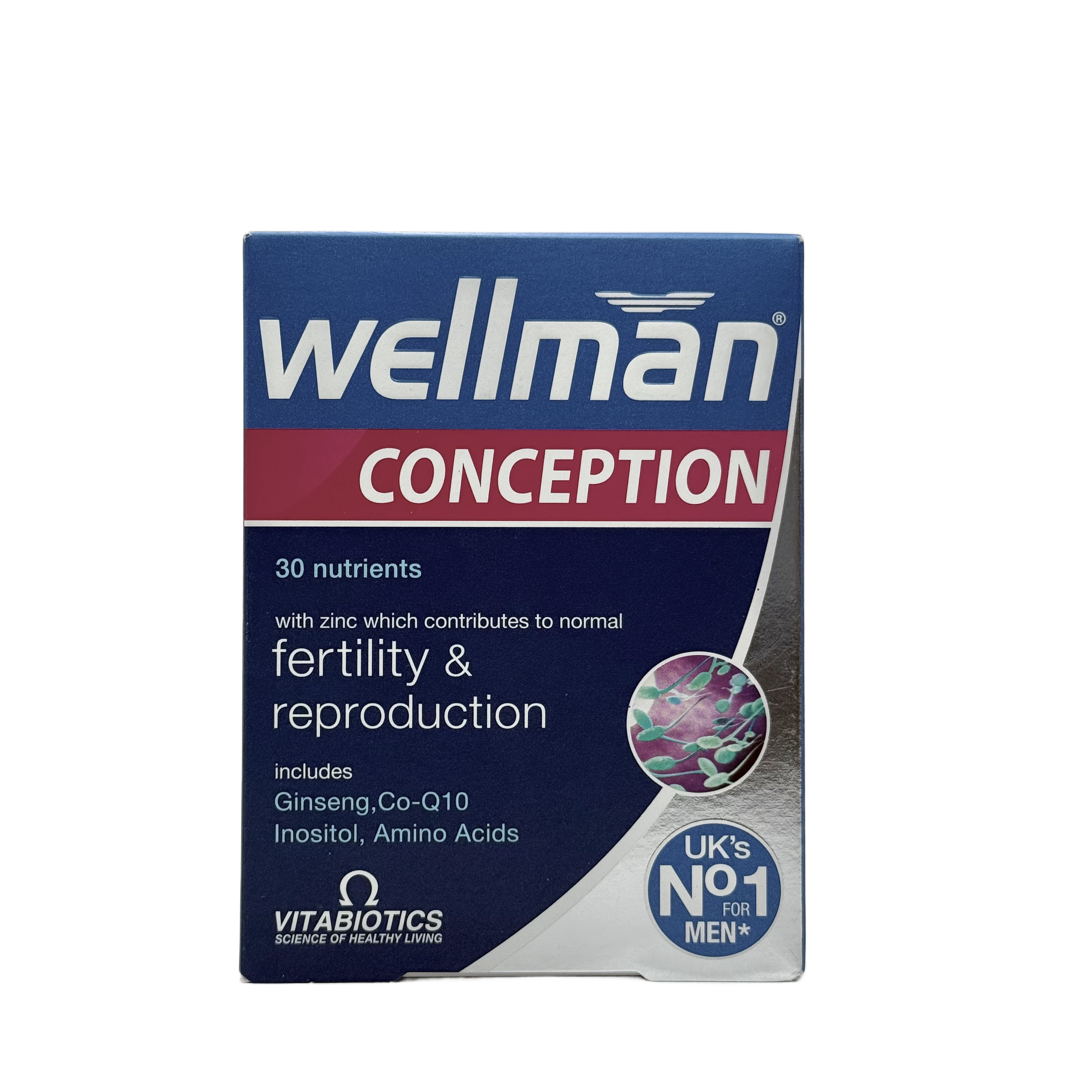 Vitabiotics Wellman Conception 30 Tablets - فيتابيوتكس ويلمان كونسيبشن 30 قرص
