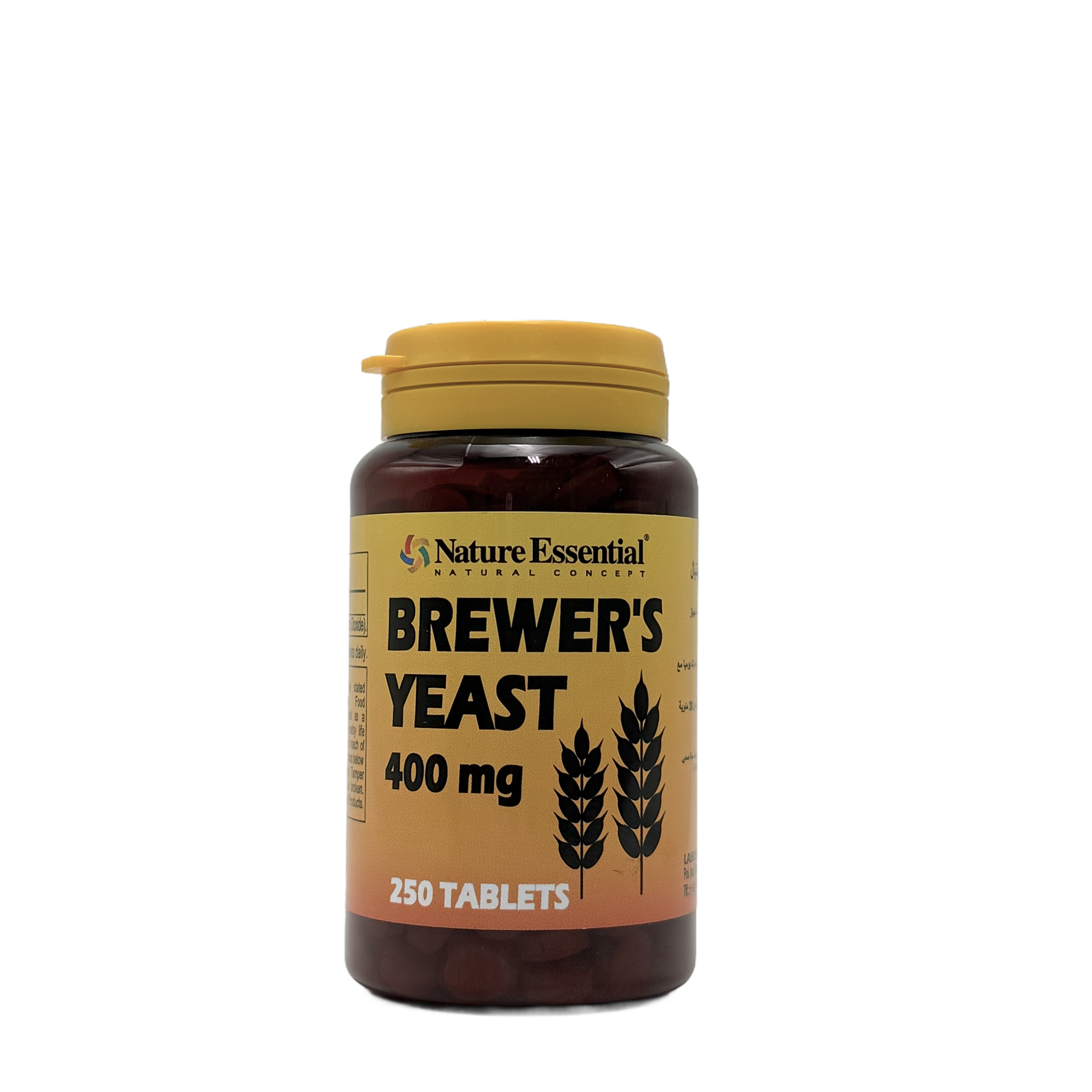 Nature Essential Brewers Yeast 400mg 250 Tablets -  نيتشر ايسينشيل خميرة البيرة 400 ملغ 250 قرص