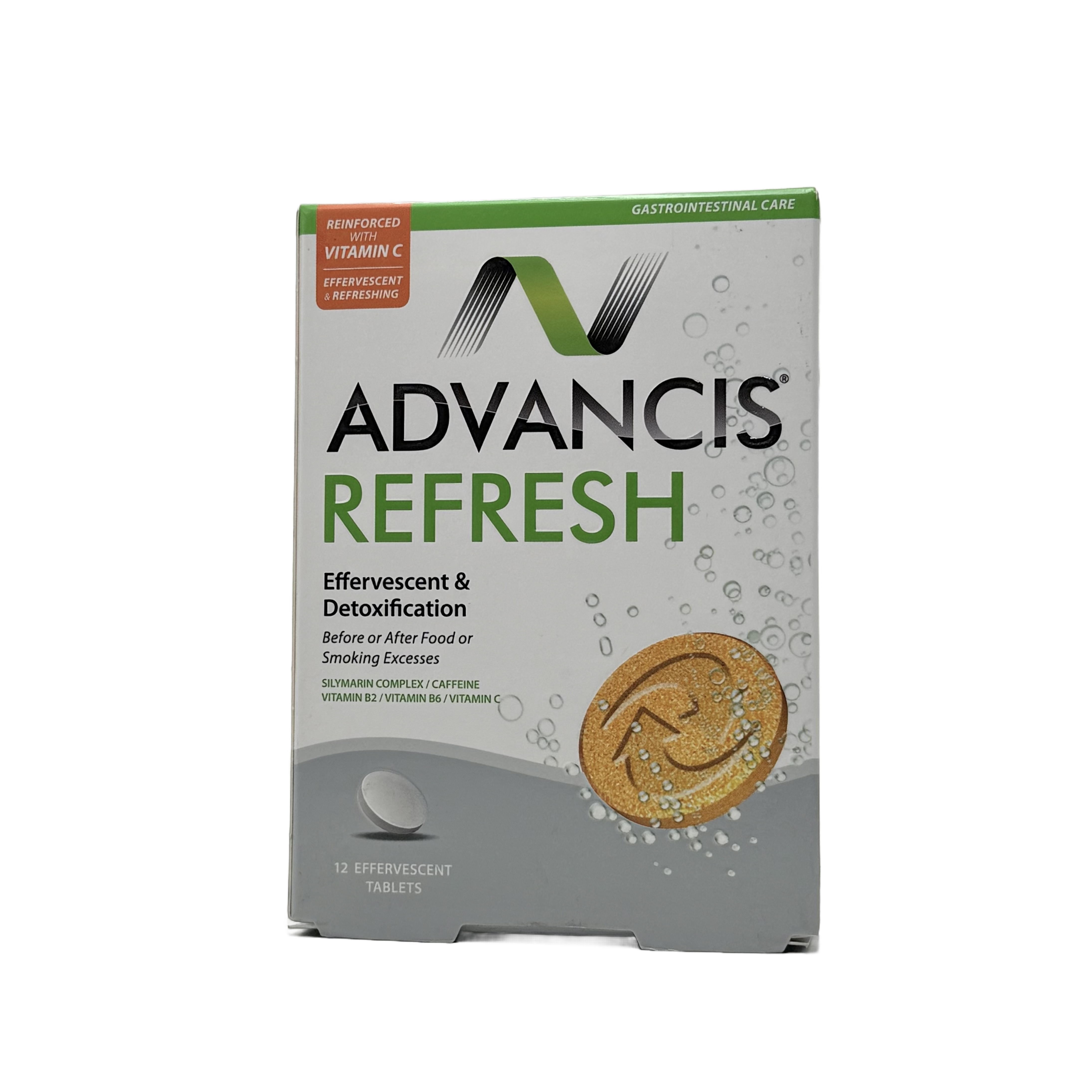 Advancis Refresh Effervescent 12 Tablets -  أدفانيس ريفريش 12 قرص فوار