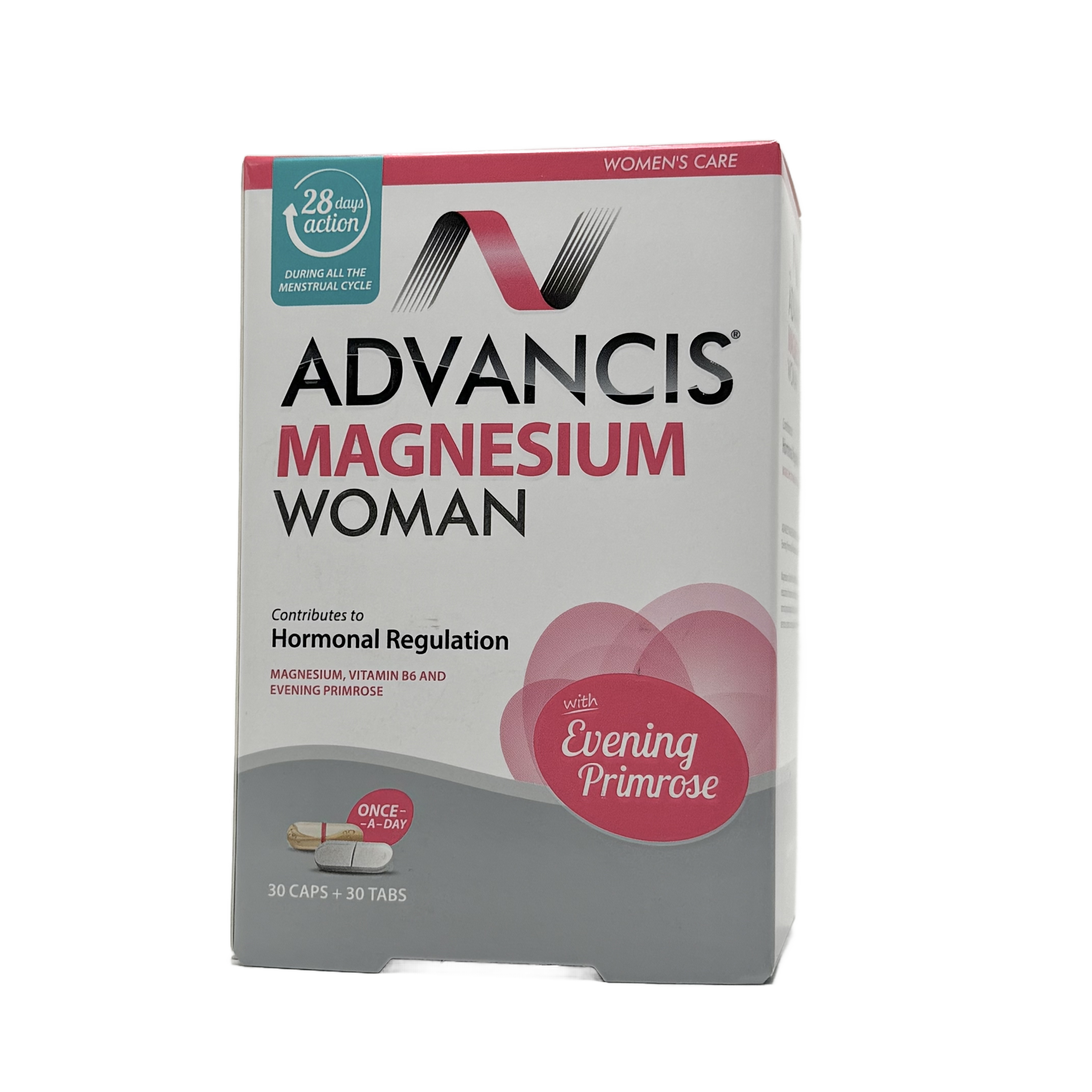 Advancis Magnesium Woman 30 Tablets + 30 Capsules  - أدفانسيس ماغنيسيوم وومان 30 قرص + 30 كبسولة