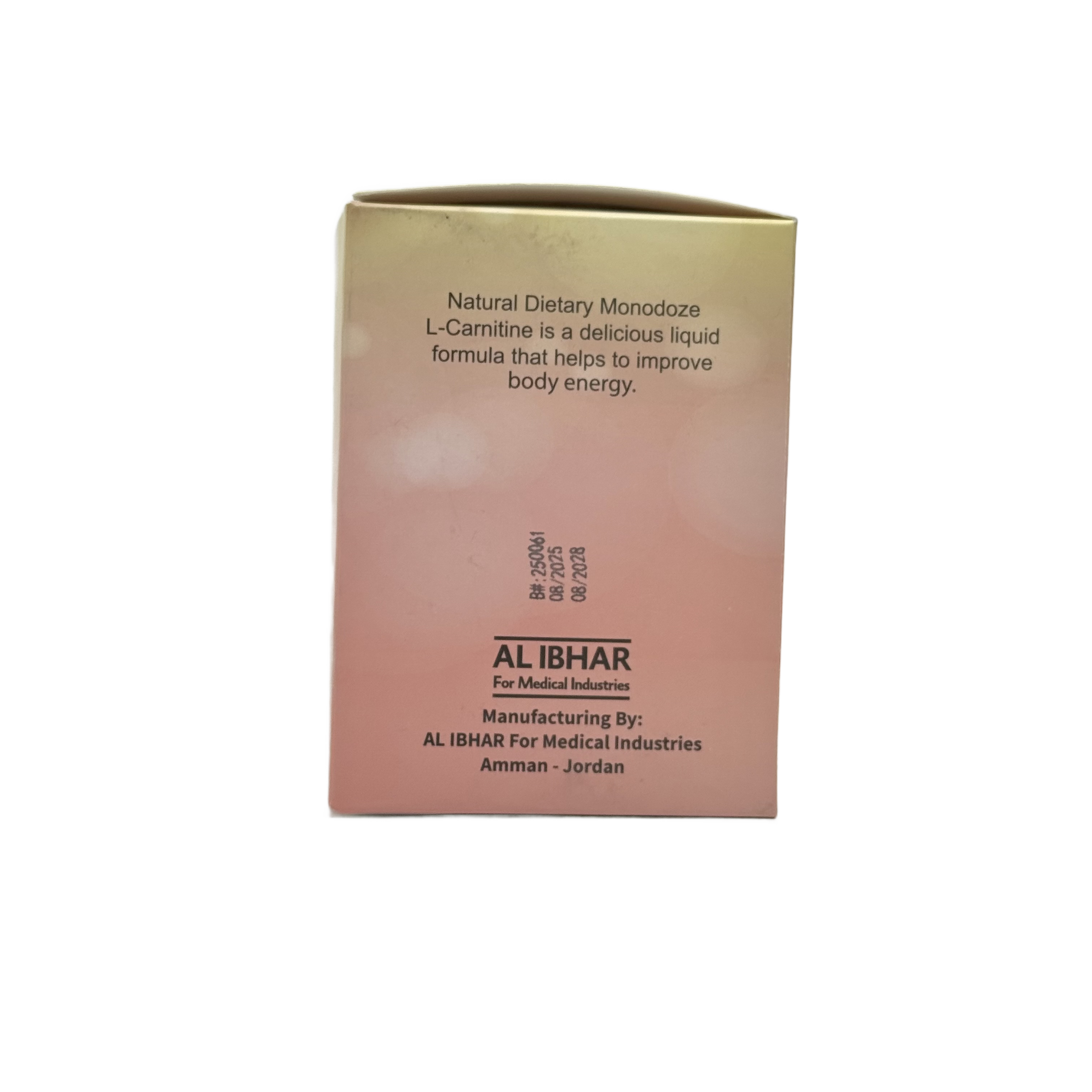 Monodoze L-Carnitine 1000mg Drinkable Sachets 30 Pcs - مونودوز إل-كارنيتين 1000 ملغ أكياس فموية 30 كيس
