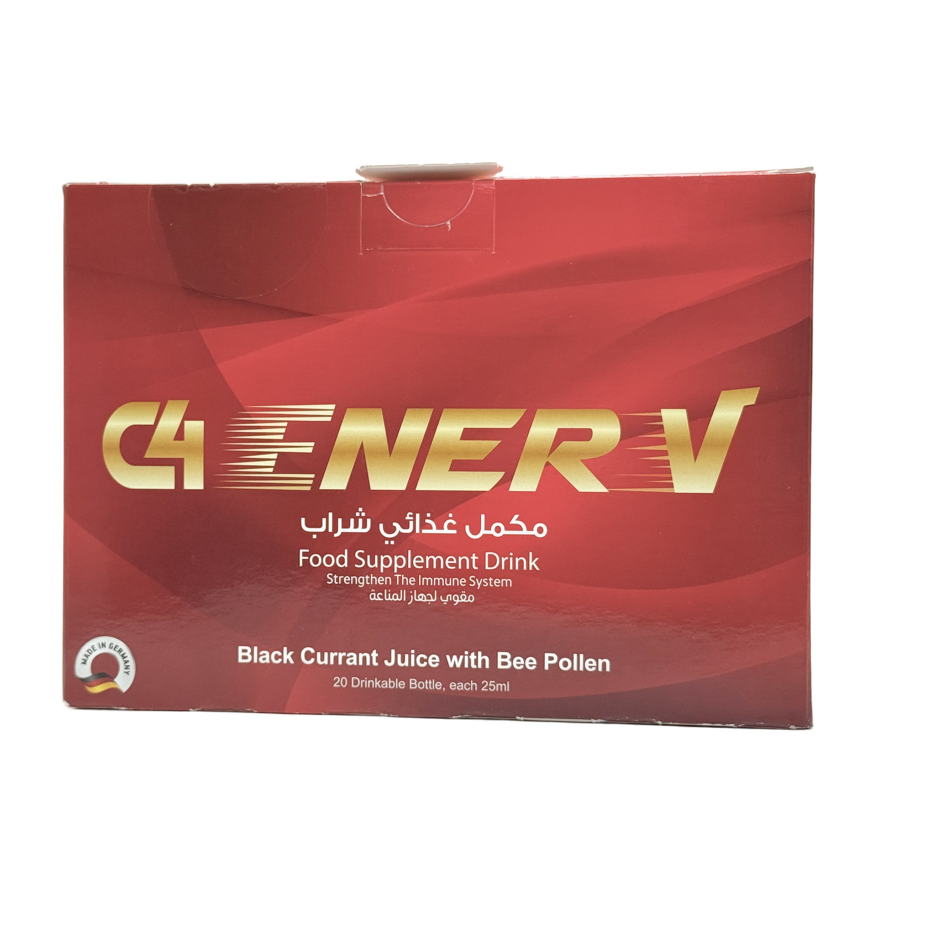 C4 Ener V — 20 Drinkable Bottles x 25ml - سي 4 إنر ڤي – 20 قارورة للشرب