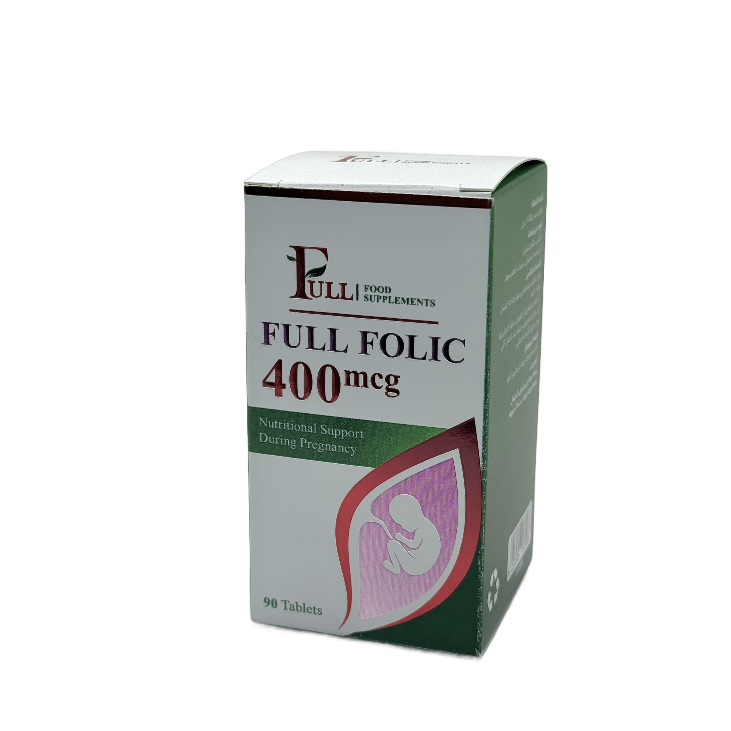 Full Folic 400mcg 90 Tablets - فوليك اسيد 400 ميكروغرام 90 قرص