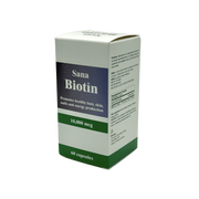 Sana Biotin 10,000mcg 60 Capsules - سانا بيوتين 10000 مكغ 60 كبسولة