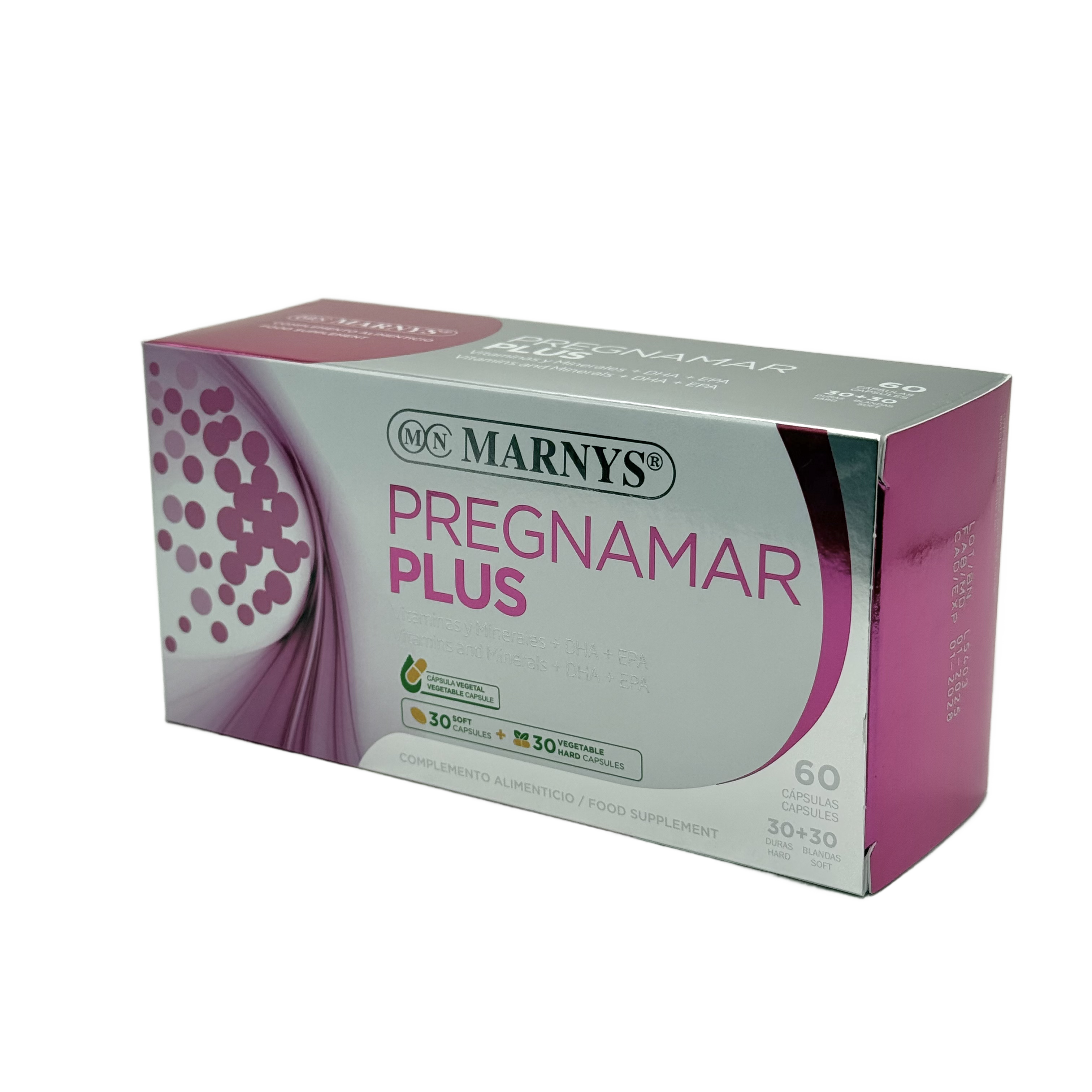 Marnys Pregnamar Plus Pregnancy Vitamins 60 Capsules - مارنيس بريغنامار بلس 60 كبسولة