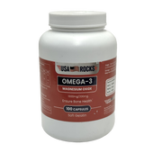 Usa Rocks Omega-3 & Magnesium Oxide 1000mg/200 IU - يو إس إيه روكس أوميغا-3 وماغنيسيوم أوكسيد 1000 ملغ/200 وحدة دولية