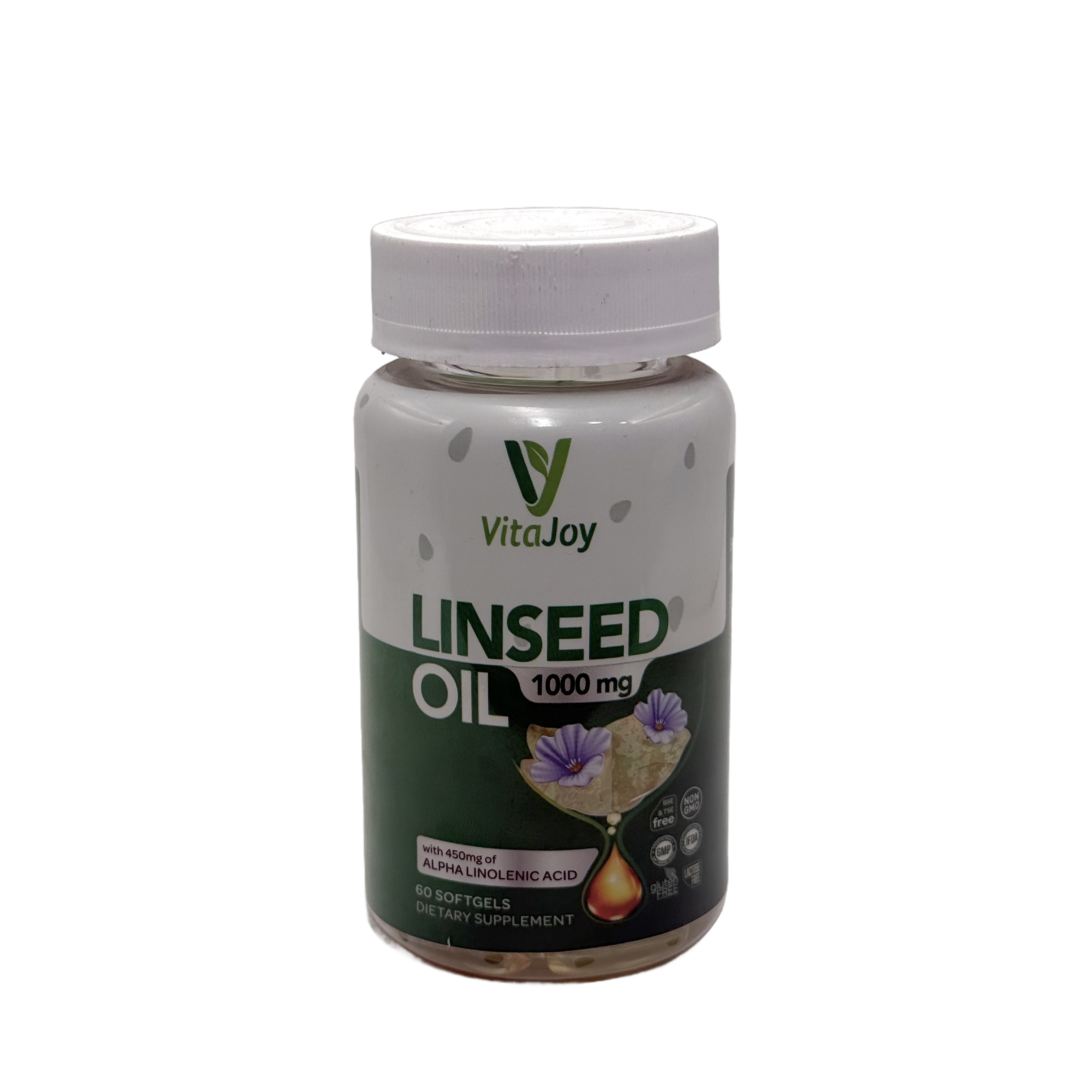 Vita Joy Linseed Oil 1000mg 60 Capsules - زيت بذور الكتان 1000 ملغ 60 كبسولة