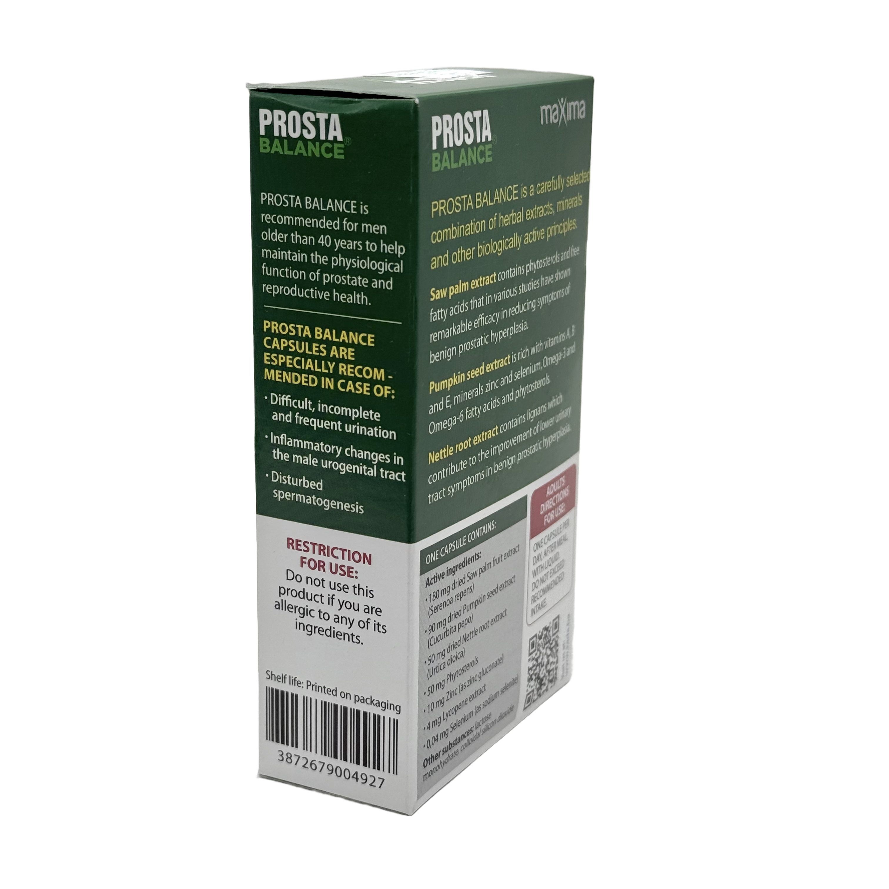 Zada Prosta Balance 30 Capsules - زادا بروستا بالانس ٣٠ كبسولة