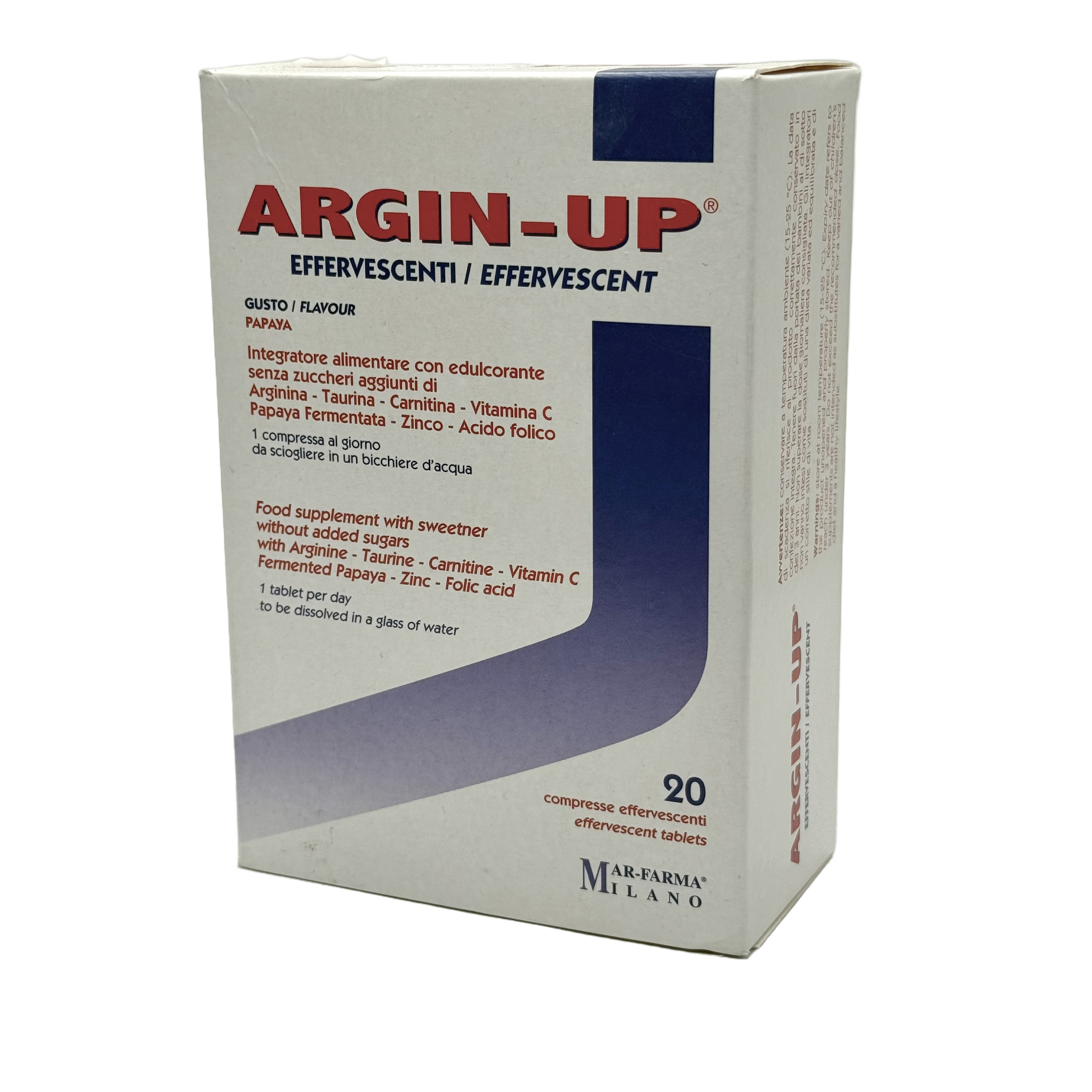 ARGIN-UP 20 EFFERVESCENT Tablets - أرجين أب ٢٠ قرص فوّار