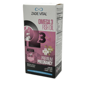Zade Vital Omega 3 Premium Pregnancy 30 Capsules - زادا فيتال أوميغا 3 بريميوم للحامل 30 كبسولة