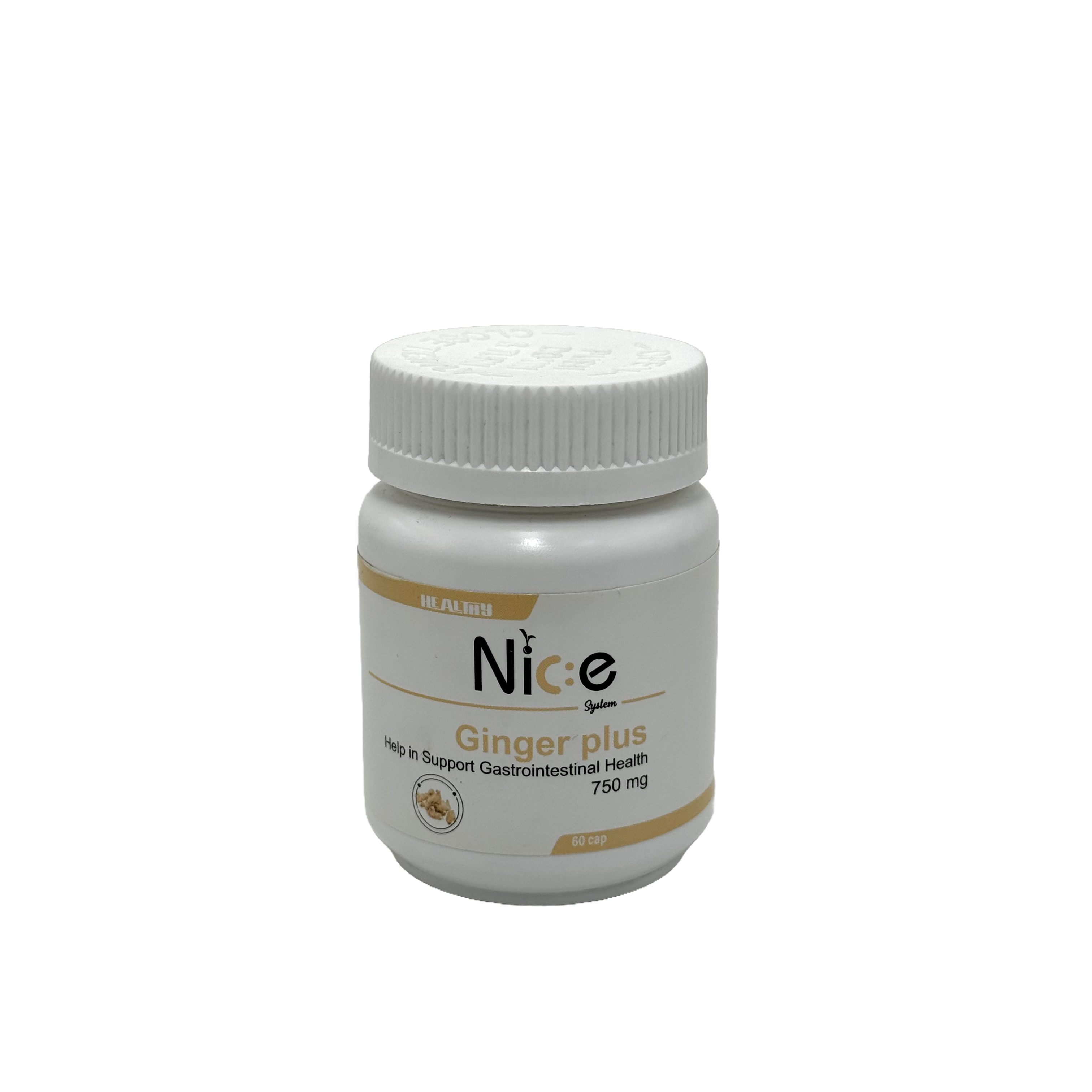 Nice Ginger Plus 750mg 60 Capsules - نايس جينجر بلس 750 ملغ 60 كبسولة