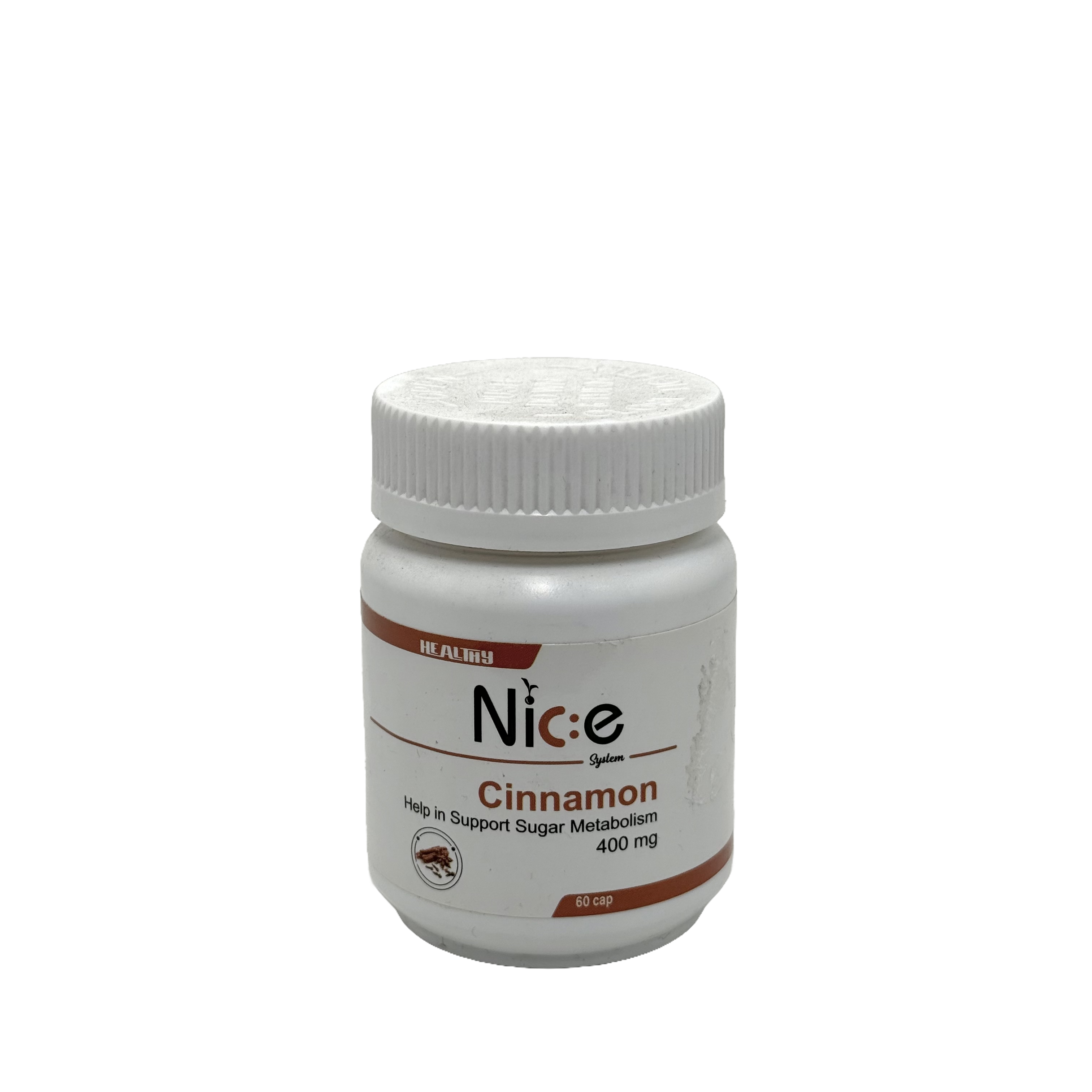 Nice Cinnamon 400mg 60 Capsules - نايس سينامون 400 ملغ 60 كبسولة