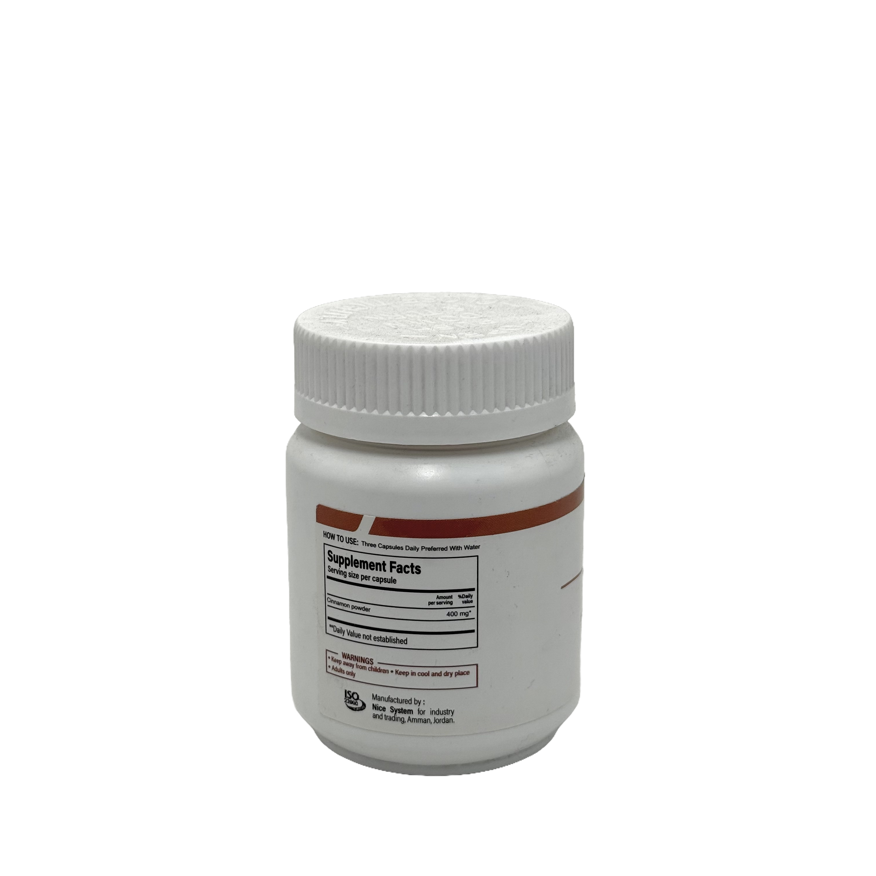 Nice Cinnamon 400mg 60 Capsules - نايس سينامون 400 ملغ 60 كبسولة
