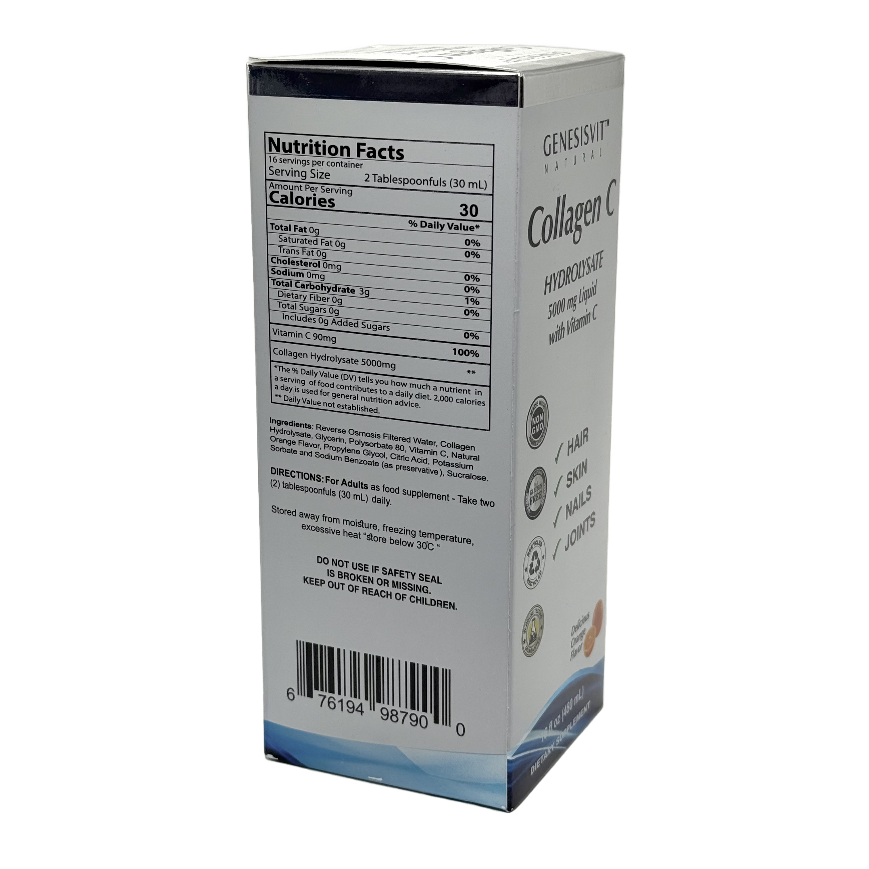 Genesisvit Collagen Liquid 480Ml جينيسسفيت كولاجين سائل-  480 مل