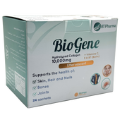 Bt Pharma Biogene Collagen 10,000 mg 24 Effervescent Sachets بي تي فارما بيوجين كولاجين 10000 ملغ 24 كيس فوار
