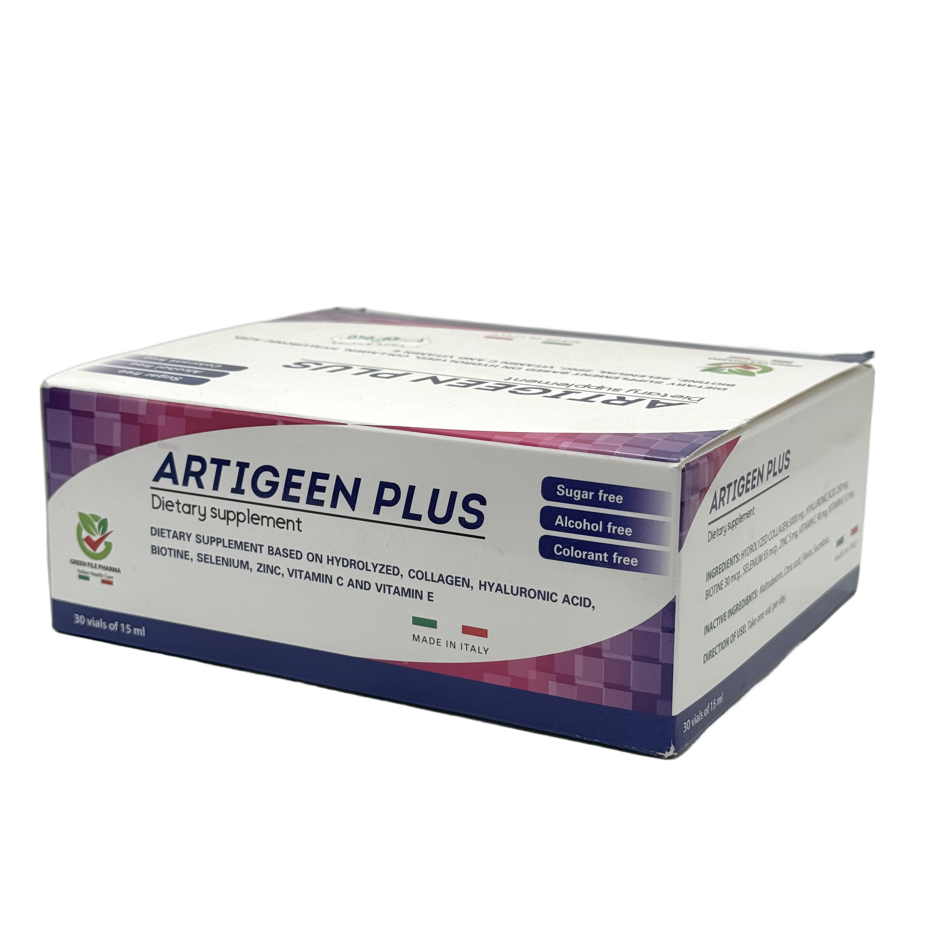 Artigeen Plus Drinkable Collagen 30 Vials 15ml - أرتيجين بلس درينكابل كولاجين 30 فيال 15 مل