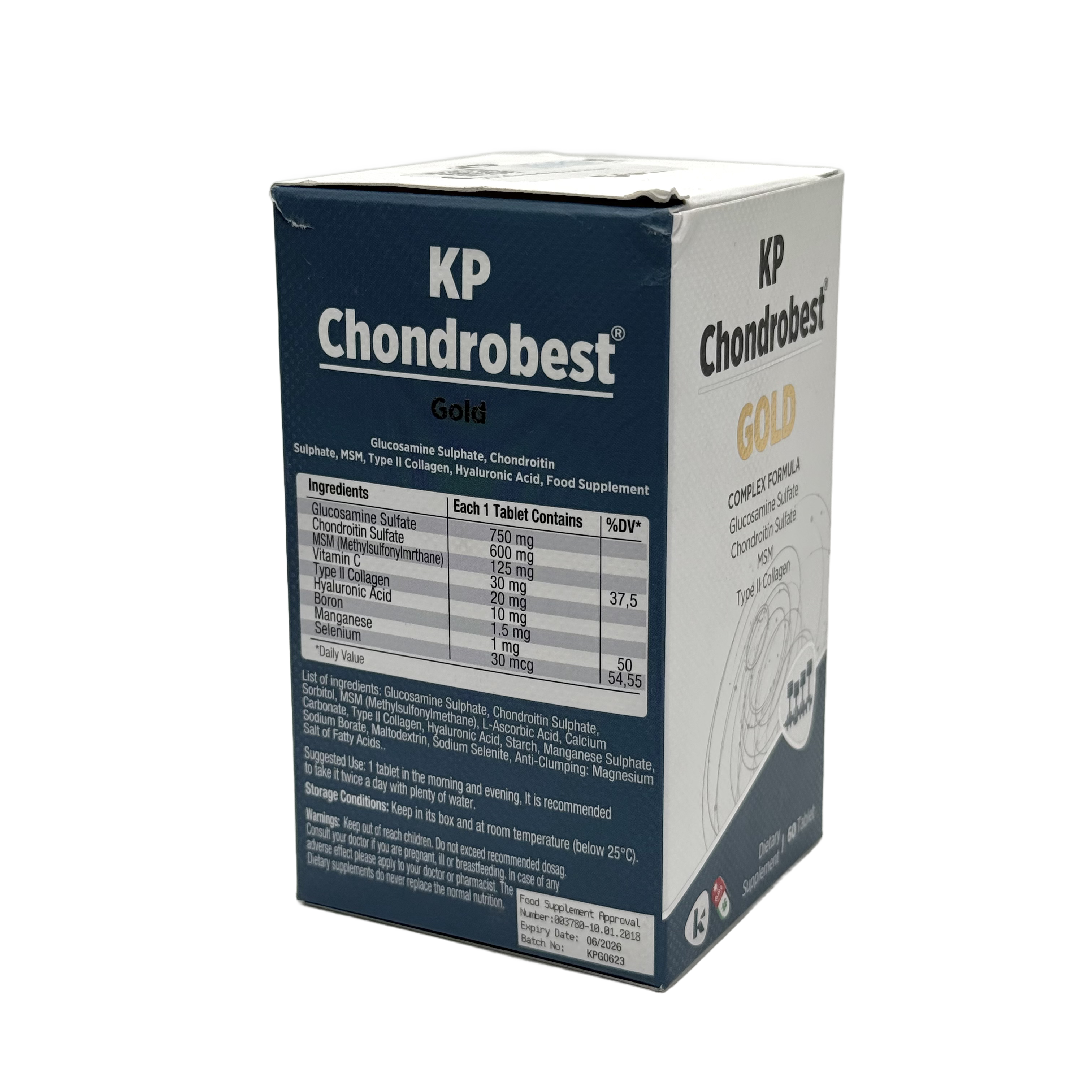 KP Chondrobest Gold 60 Tablets - كي بي كوندروبست جولد 60 قرص