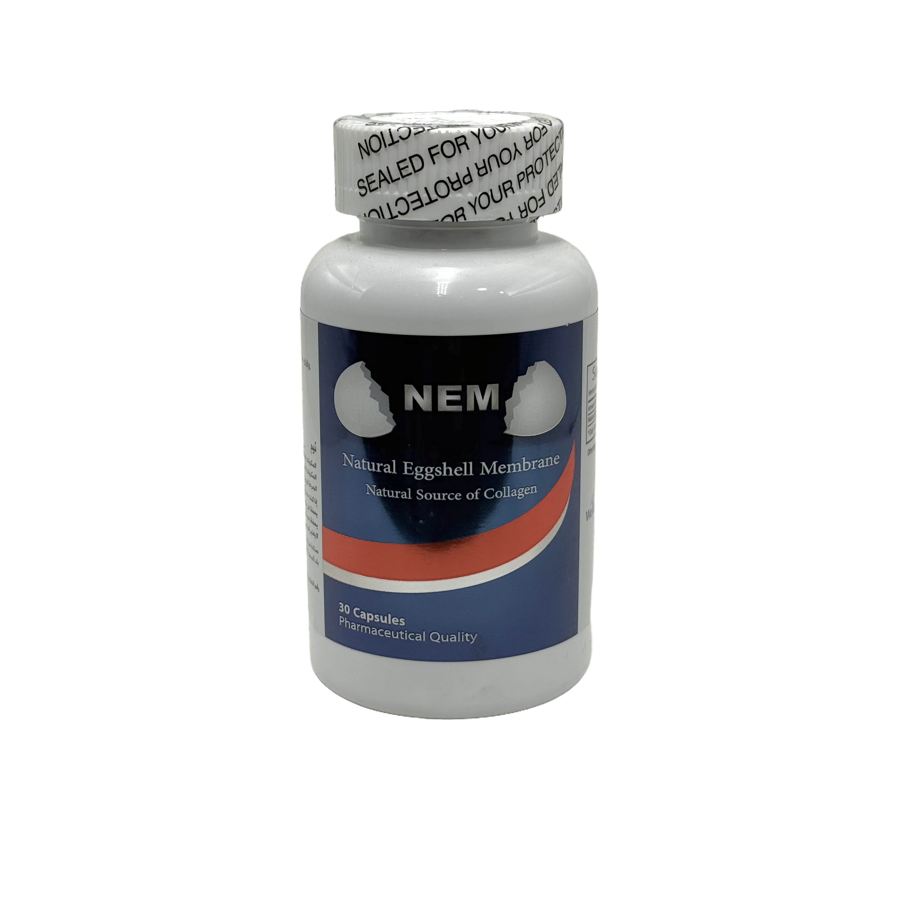 NEM Natural Eggshell Membrane 500mg 30 Capsules - إن إي إم غشاء قشر البيض الطبيعي 500 ملغ 30 كبسولة