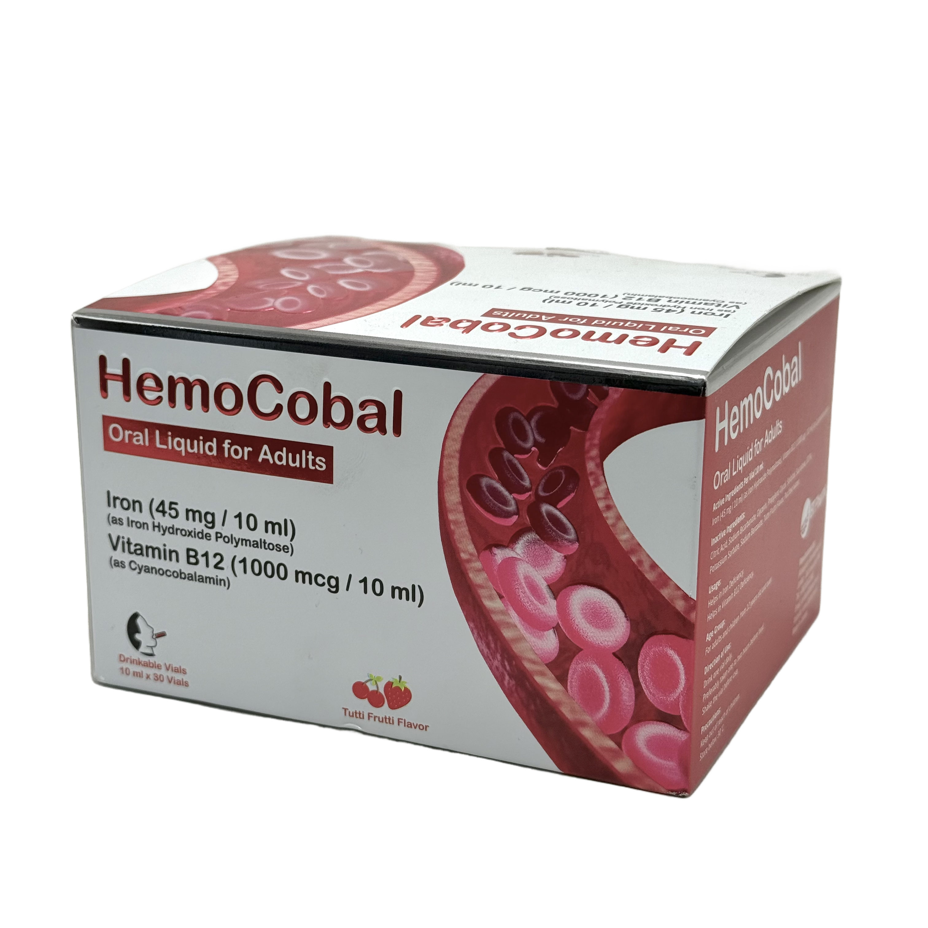 Hemocobal Oral Liquid 30 Vials 10ml - هيموكوبال محلول فموي 30 فيال 10 مل