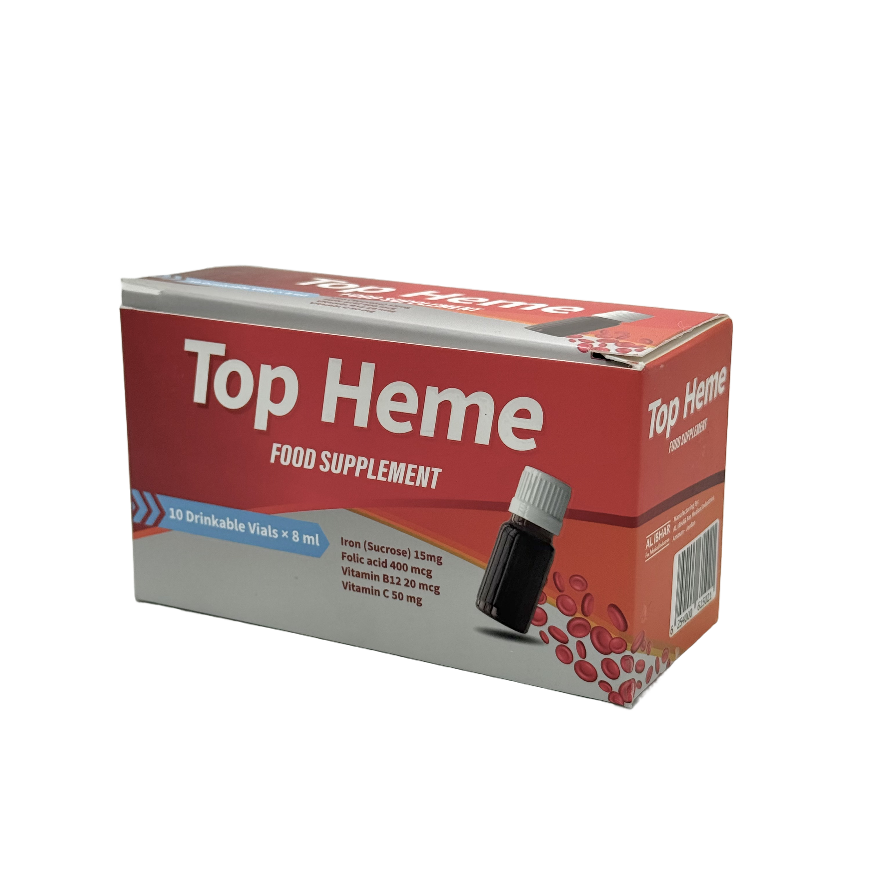 Top Heme Drinkable Ampules 10 Pieces - توب هيم أمبولات شرب 10 قطع