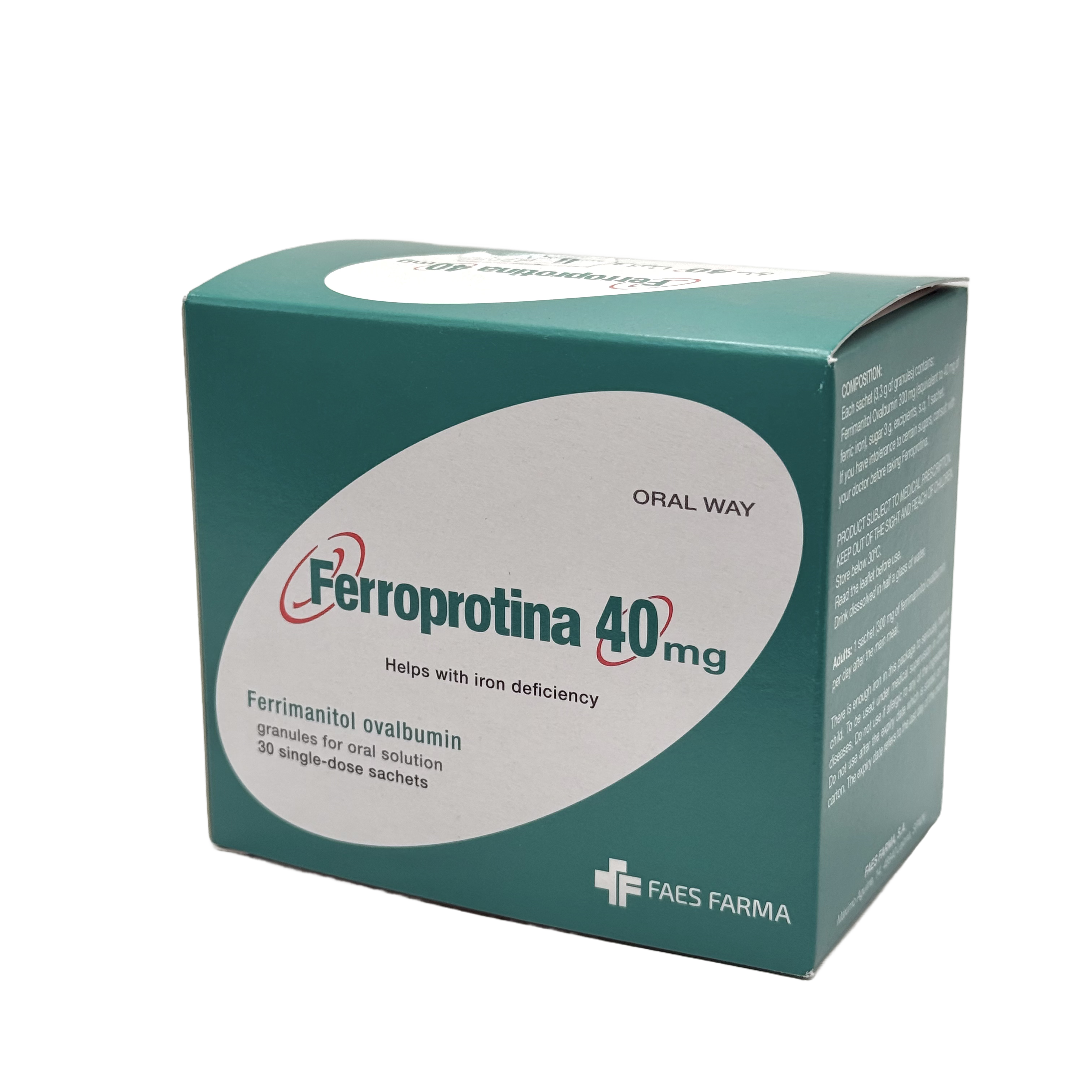 Ferroprotina 40mg 30 Sachets - فيروبروتينا 40 ملغ 30 كيس
