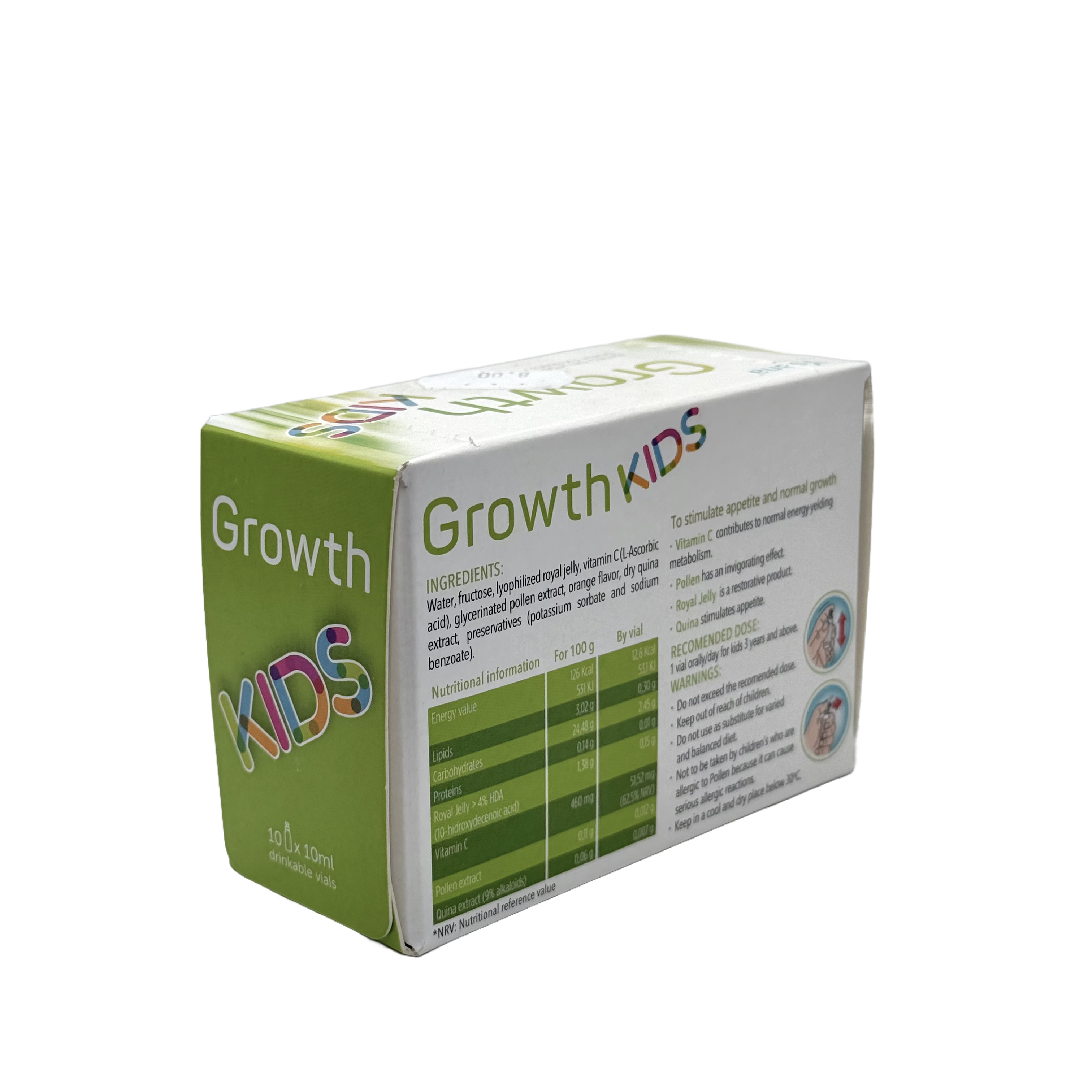 Ysana Growth Kids 10 Drinkable Vials - يسانا جروث كيدز 10 فيال للشرب