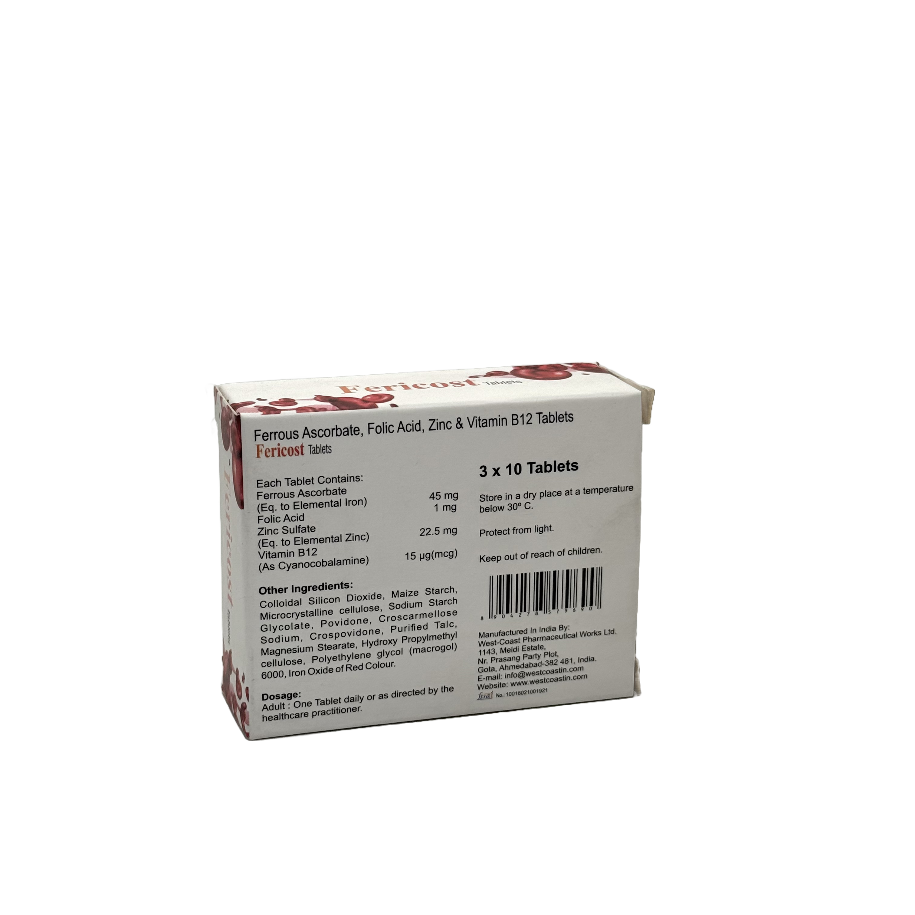 Fericost 45mg 30 Tablets - فيريكوست 45 ملغ 30 قرص