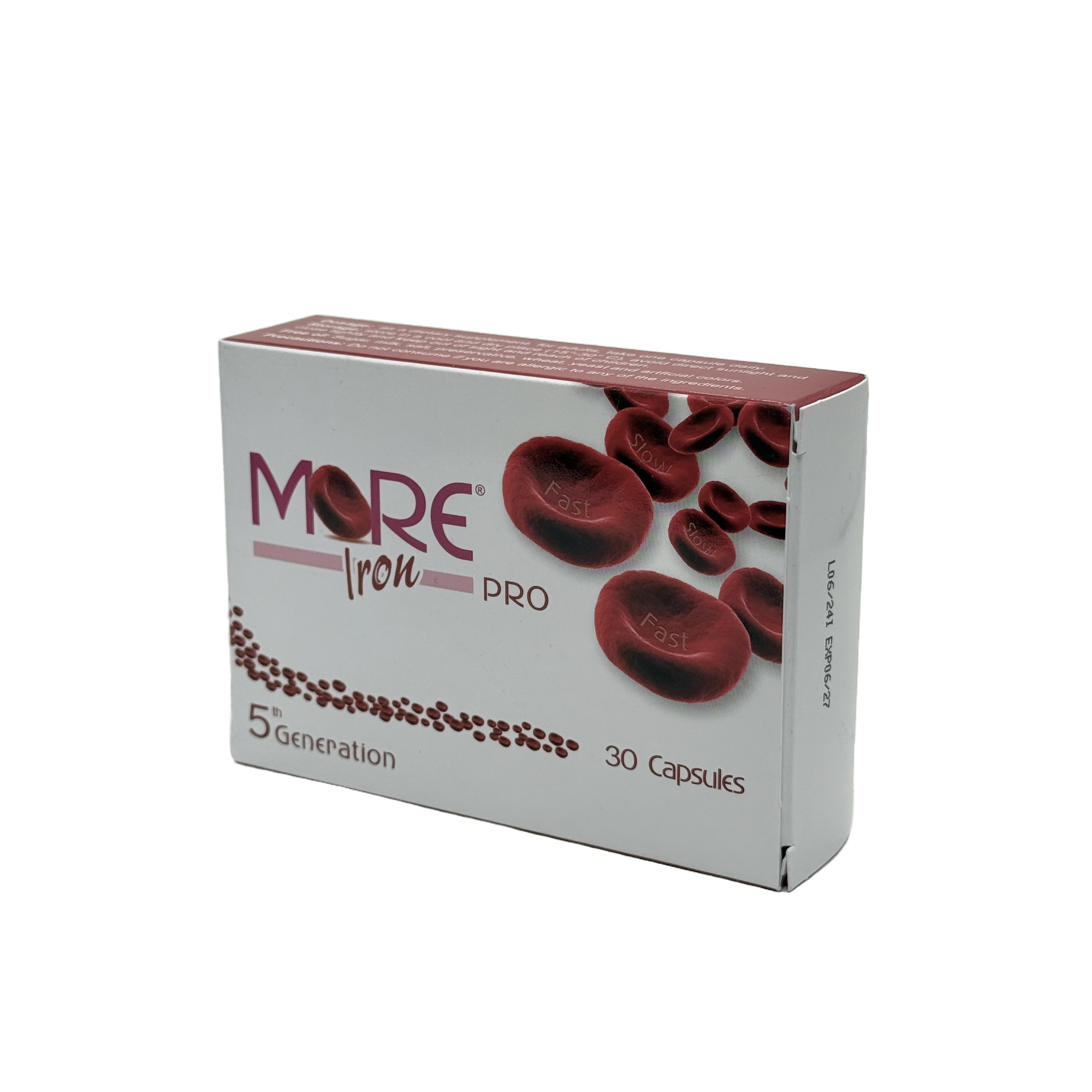more iron pro 30 capsules - مور آيرون برو 30 كبسولة