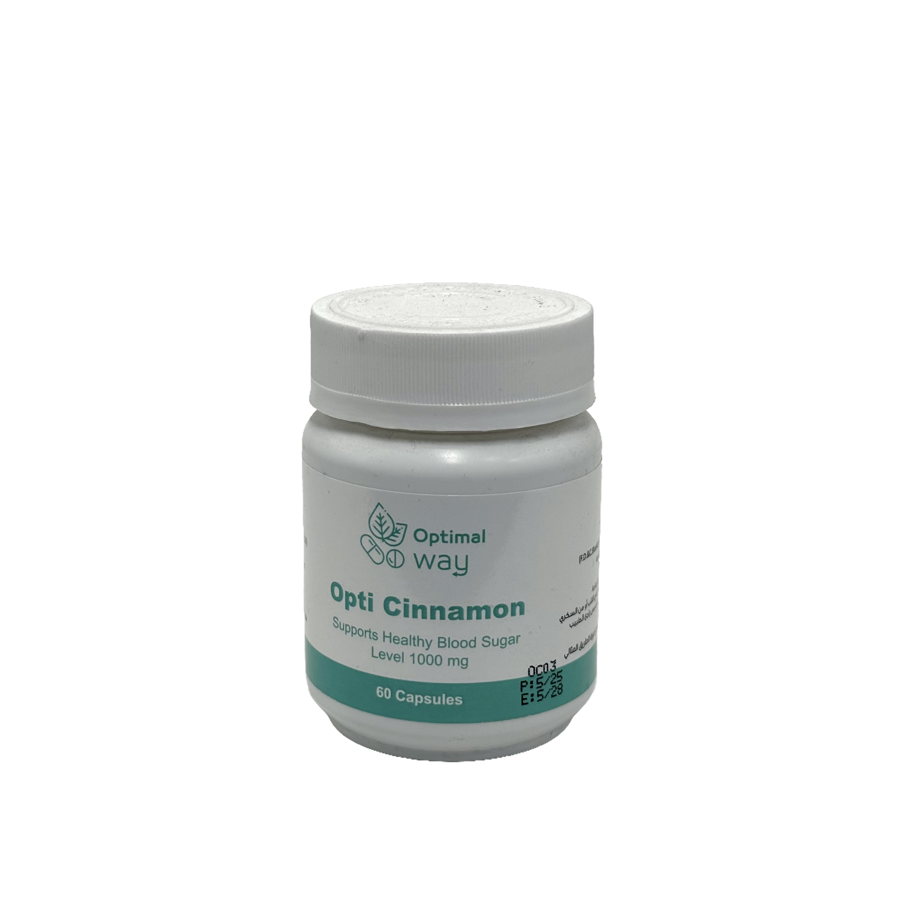Opti Cinnamon 1000mg 60 Capsules - أوبتي سينامون 1000 ملغ 60 كبسولة