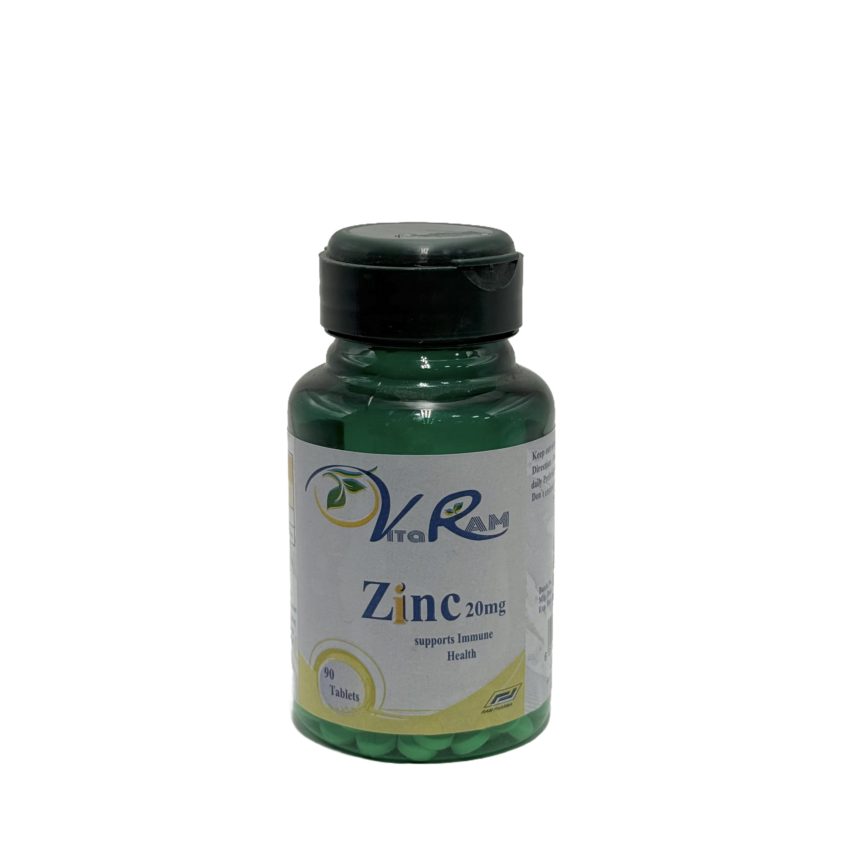 Vitaram Zinc 20mg 90 Tablets - فيتارام زنك 20 ملغ 90 قرص